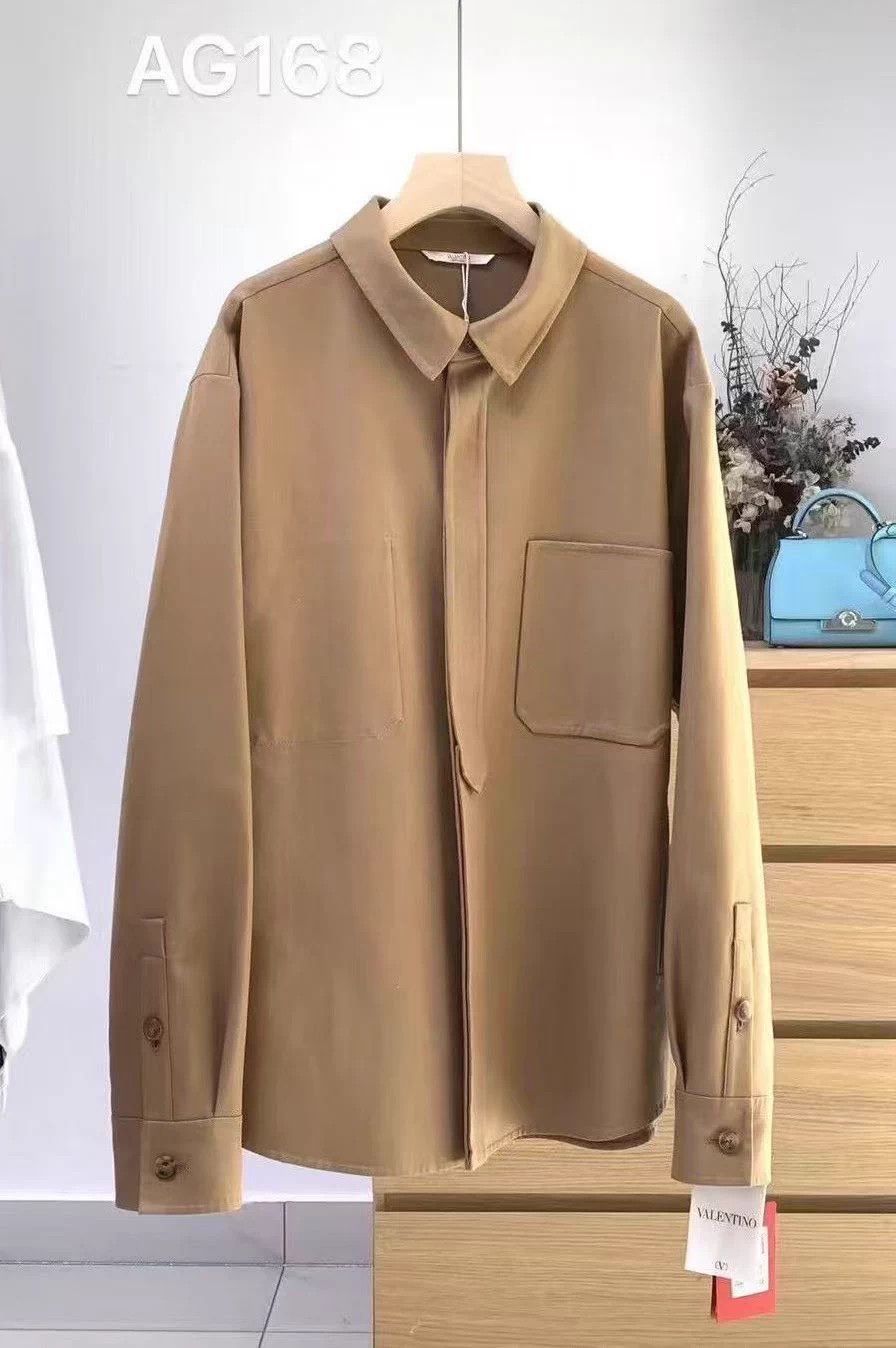 Valentino VALENTINO Men's Solid Long-Sleeve Shirt Jacket NWT Size 50 Size US M / EU 48-50 / 2 - 2 Thumbnail
