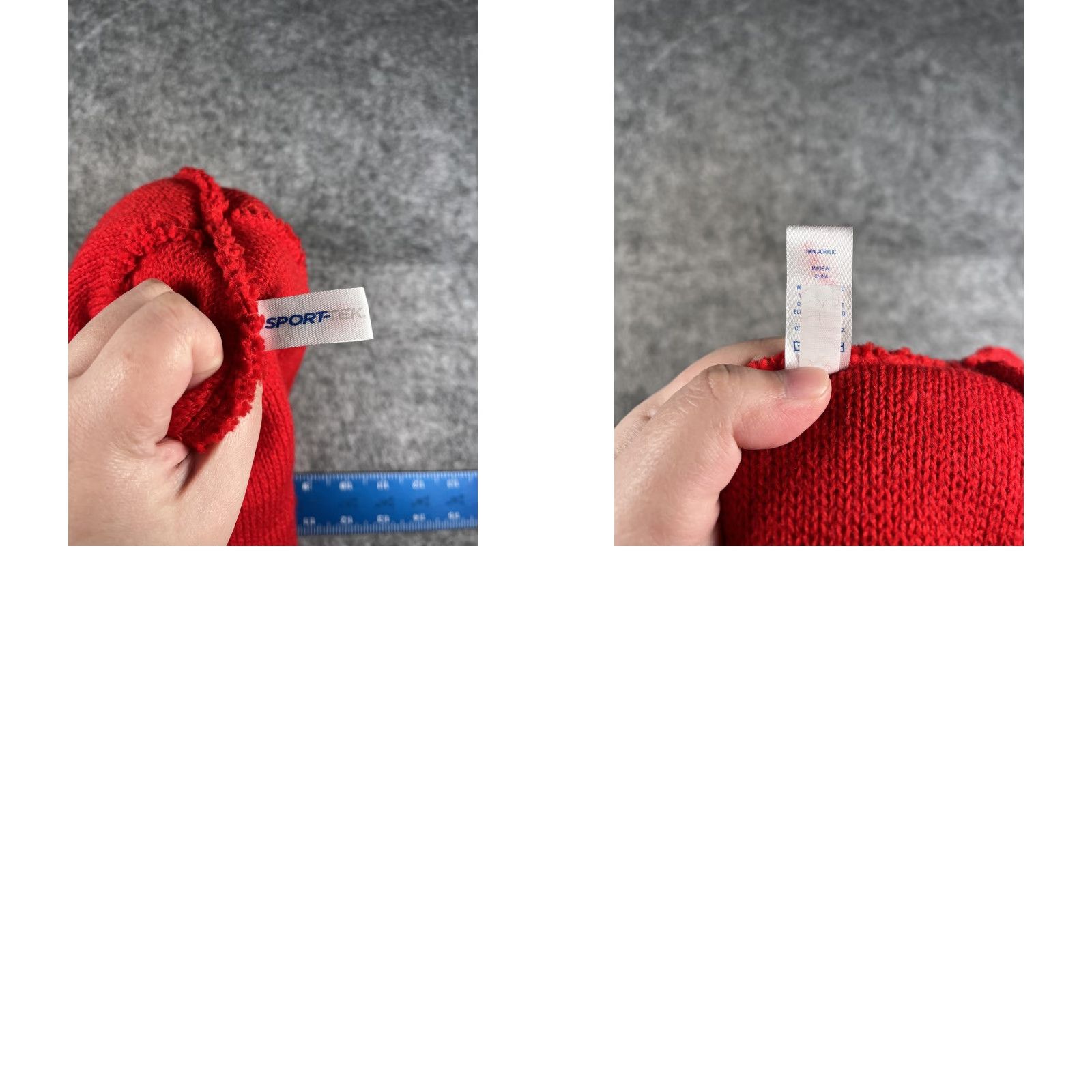Vintage Sport-Tek Beanie Mens Red Knit One Size Sippin Santas Pub Crawl Embroidered Logo Winter Christmas Hat Size ONE SIZE - 8 Thumbnail