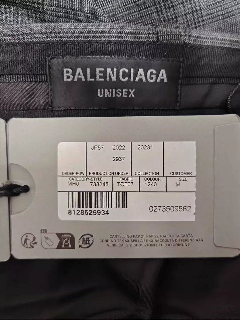 Balenciaga Balenciaga size M Plaid printed mid-rise slacks Size US 26 / EU 42 - 4 Thumbnail