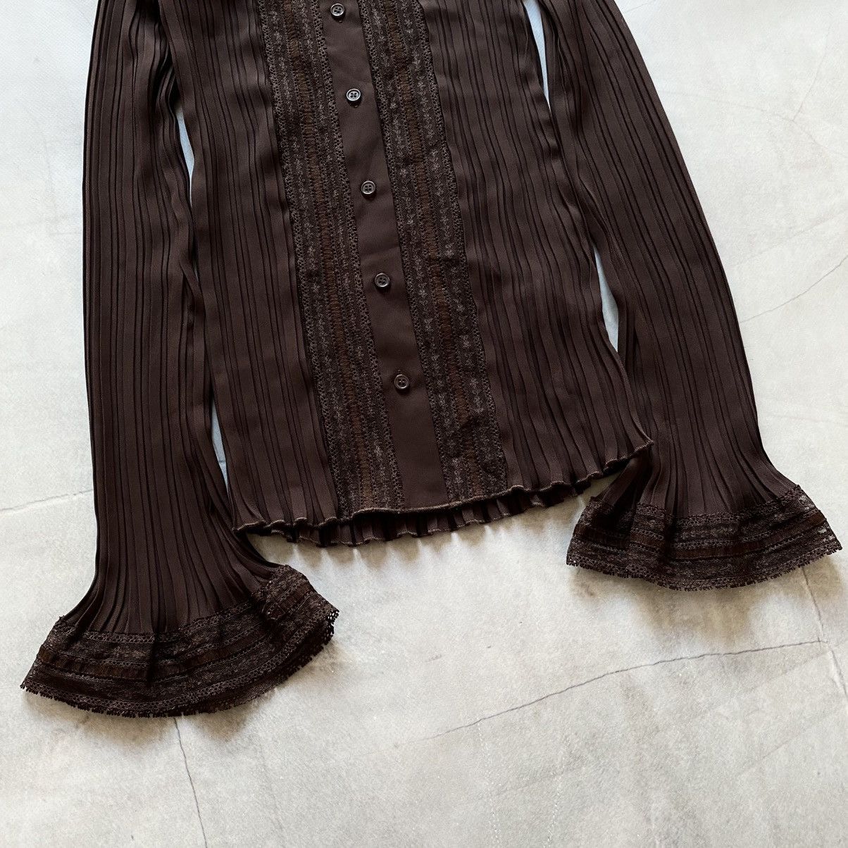 Pleats Please Issey Miyake Vintage Issey Miyake Pleats Please Style Button Down Shirt Size S / US 4 / IT 40 - 3 Thumbnail
