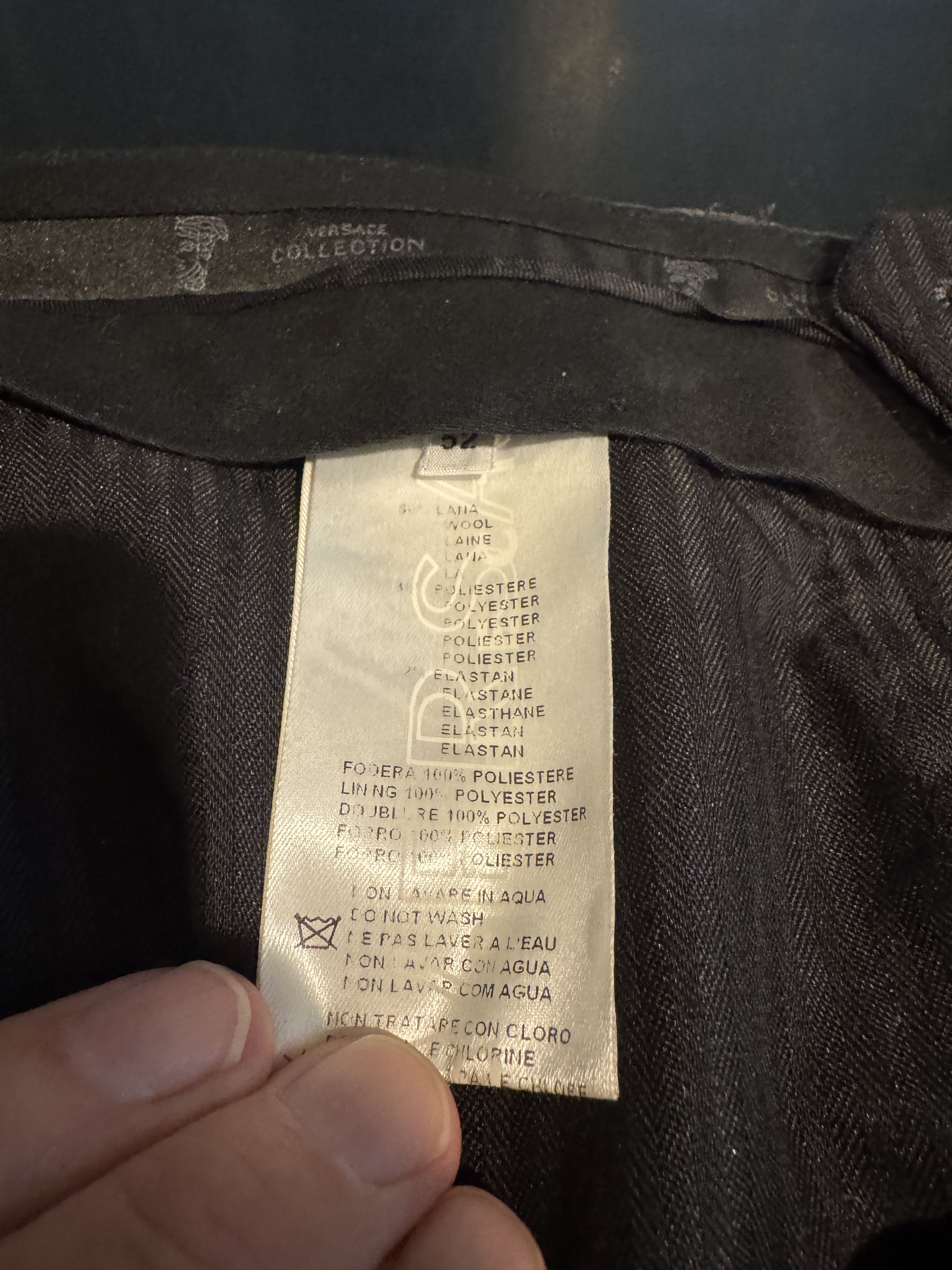 Versace Versache Dark Grey Suite. No Defects Matching Pants Size 52R - 6 Thumbnail