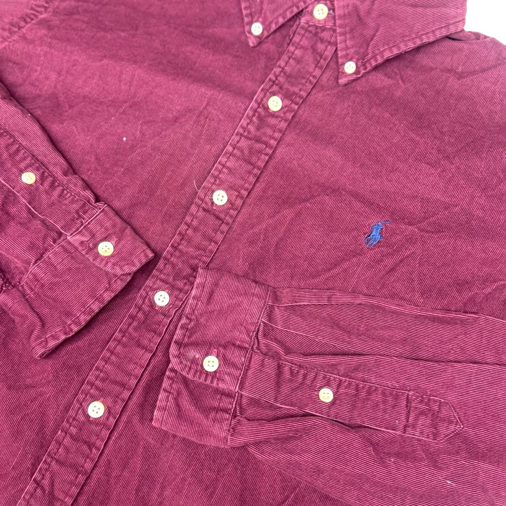 Polo Ralph Lauren Polo Ralph Lauren Corduroy Button-Down Long Sleeve Shirt XL Men’s Classic Fit Red Corduroy Button-Down Embroidered Hems Size US XL / EU 56 / 4 - 2 Thumbnail