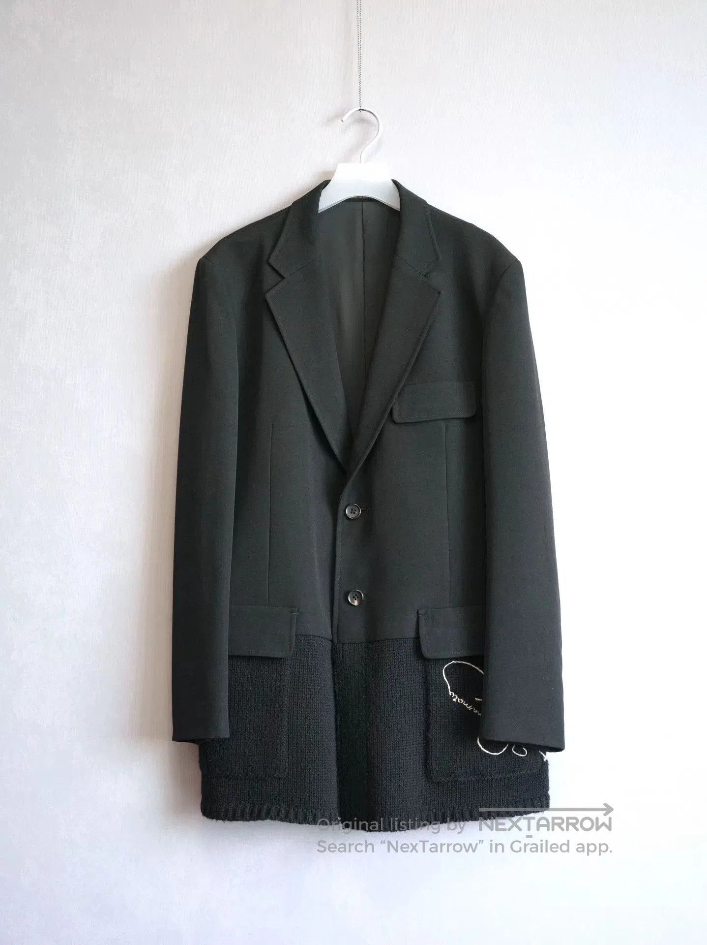 Yohji Yamamoto Yohji Yamamoto 07AW Embroidered Knit Coat. Size US L / EU 52-54 / 3 - 1 Thumbnail