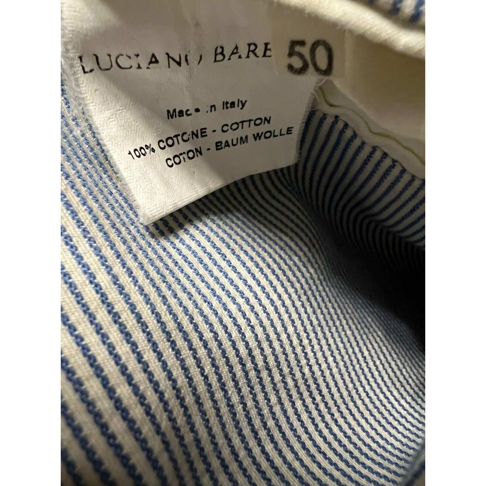 Luciano Barbera Luciano Barbera Blue And White Sport Coat 40R (Eu 50) Size 40R - 5 Thumbnail