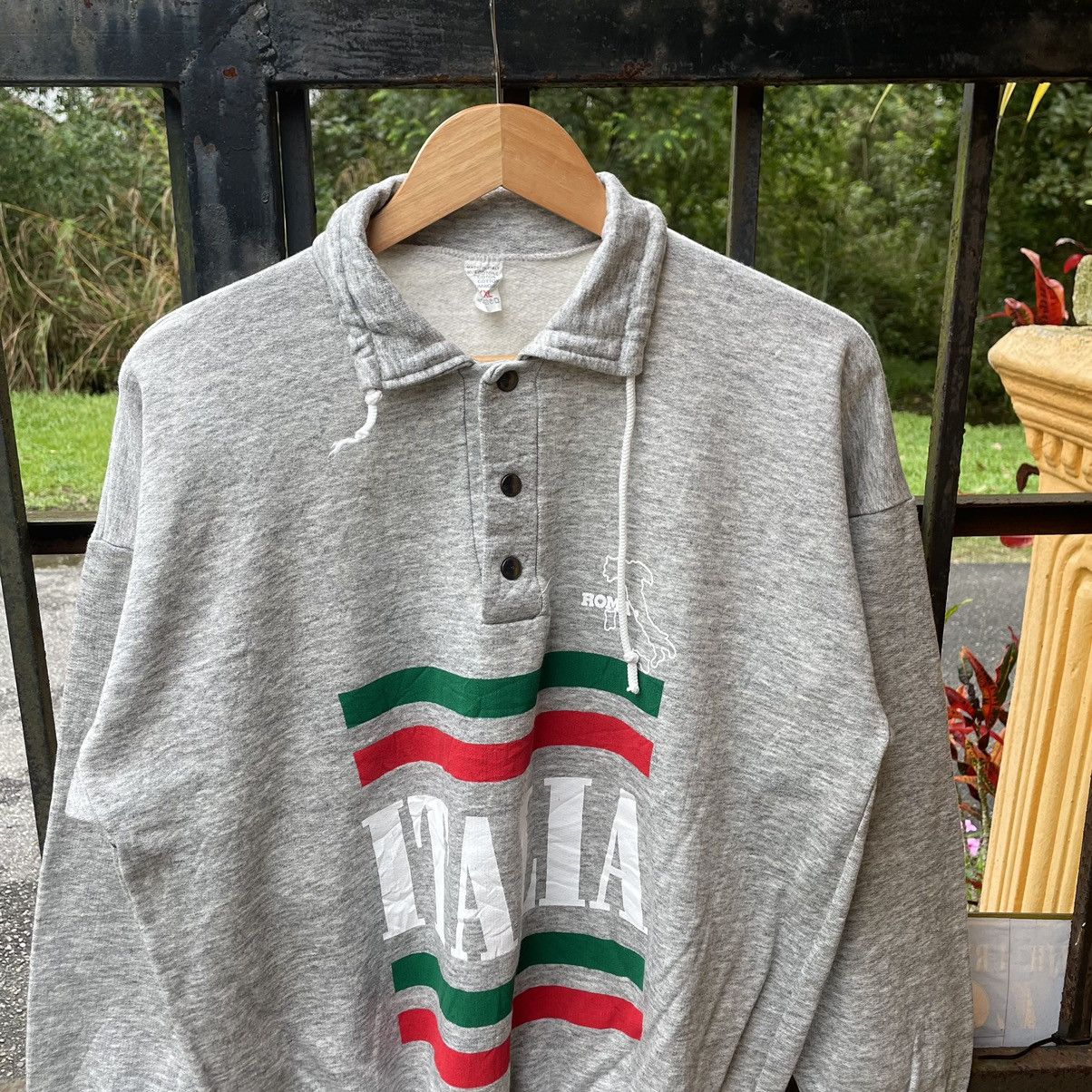 Vintage 🔥Vintage 80s City Of Rome Italian Made Polos Sweatshirts Size US M / EU 48-50 / 2 - 4 Thumbnail