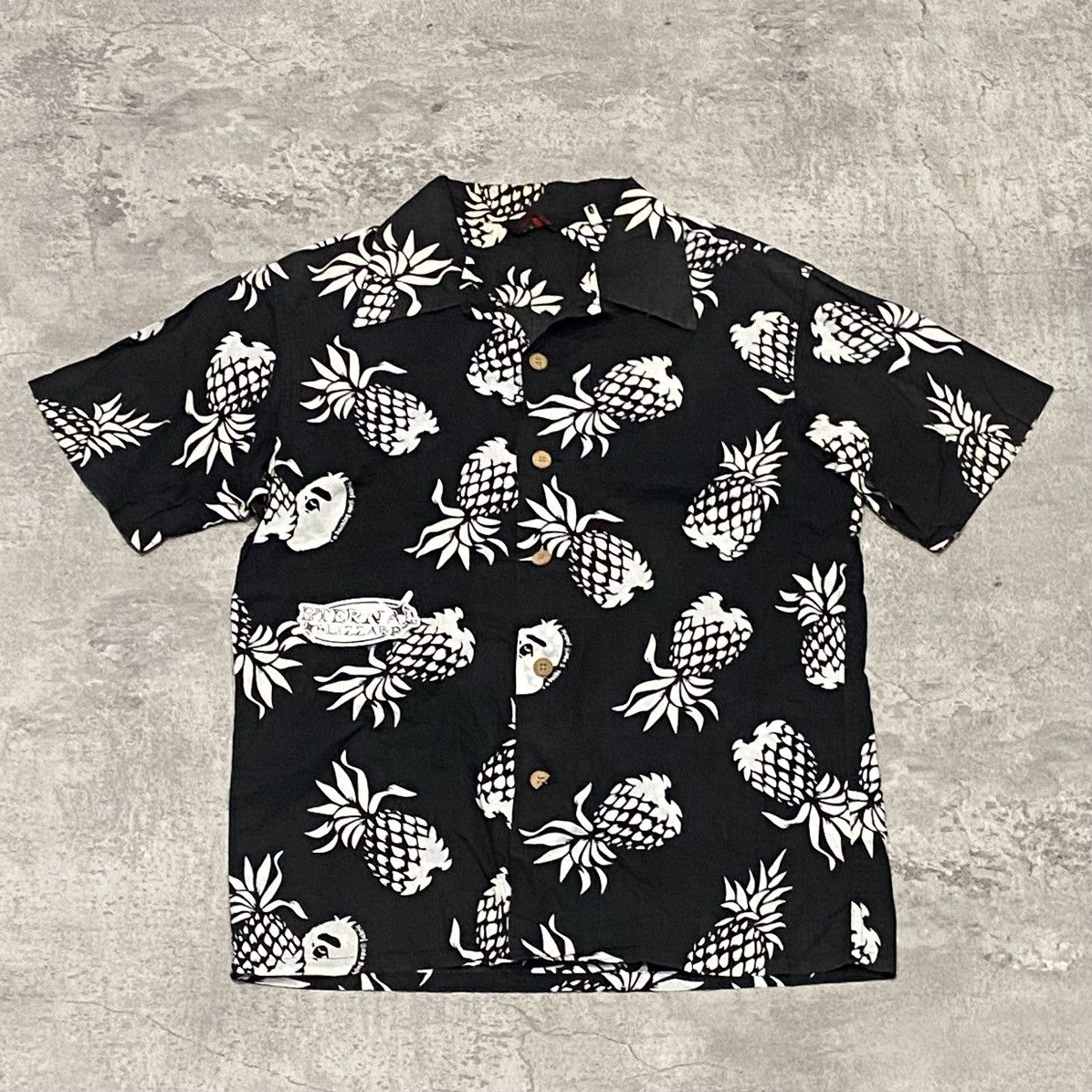 Bape Bape Pineapple Hawaiian Button Up Shirt Size US M / EU 48-50 / 2 - 1 Thumbnail