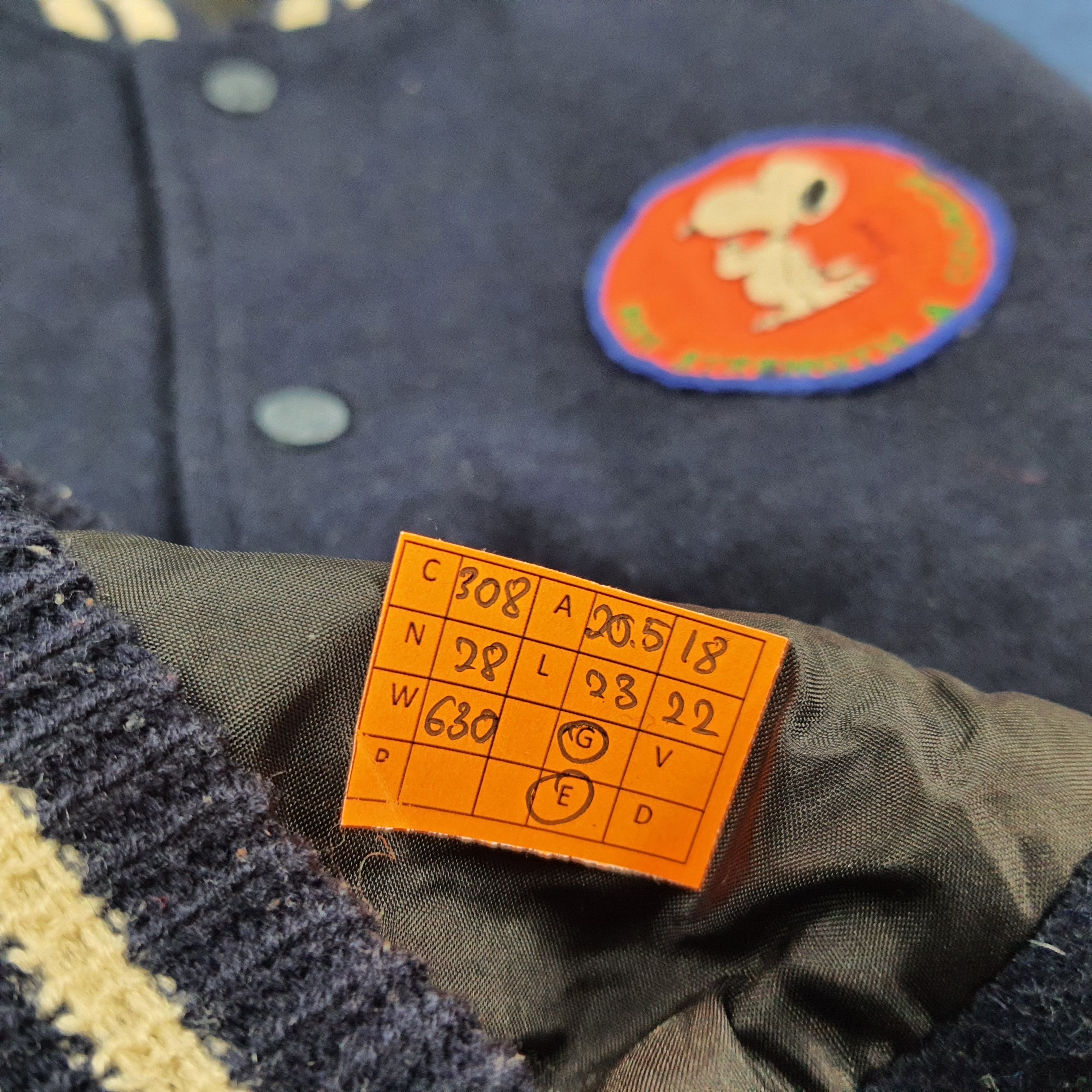 Vintage Vintage Snoopy Peanuts Varsity Letterman Jacket C308N28 Size US S / EU 44-46 / 1 - 9 Thumbnail