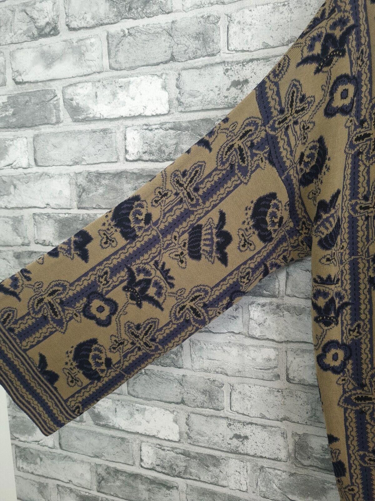 Designer Peruvian Connection Cardigan Size Medium Fit 12 14 Size M / US 6-8 / IT 42-44 - 4 Thumbnail