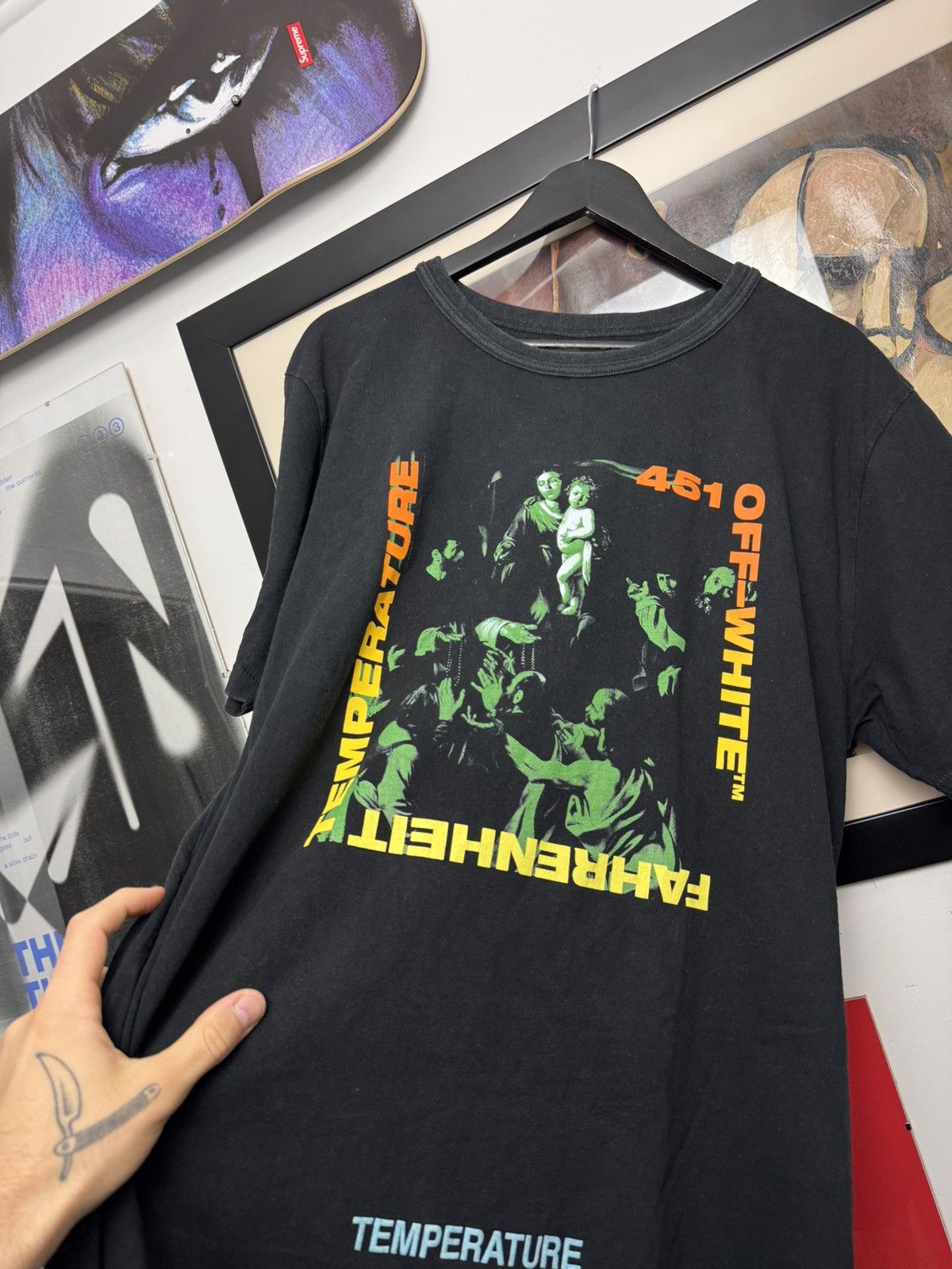 Off-White Off-White Temperature Tee Archive Rare Print Streetweat Size US XL / EU 56 / 4 - 3 Thumbnail