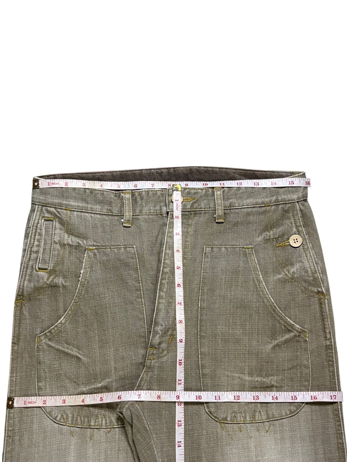Japanese Brand Vintage Japanese Brand Faded Wash Distressed Loose Jean Size US 32 / EU 48 - 12 Thumbnail