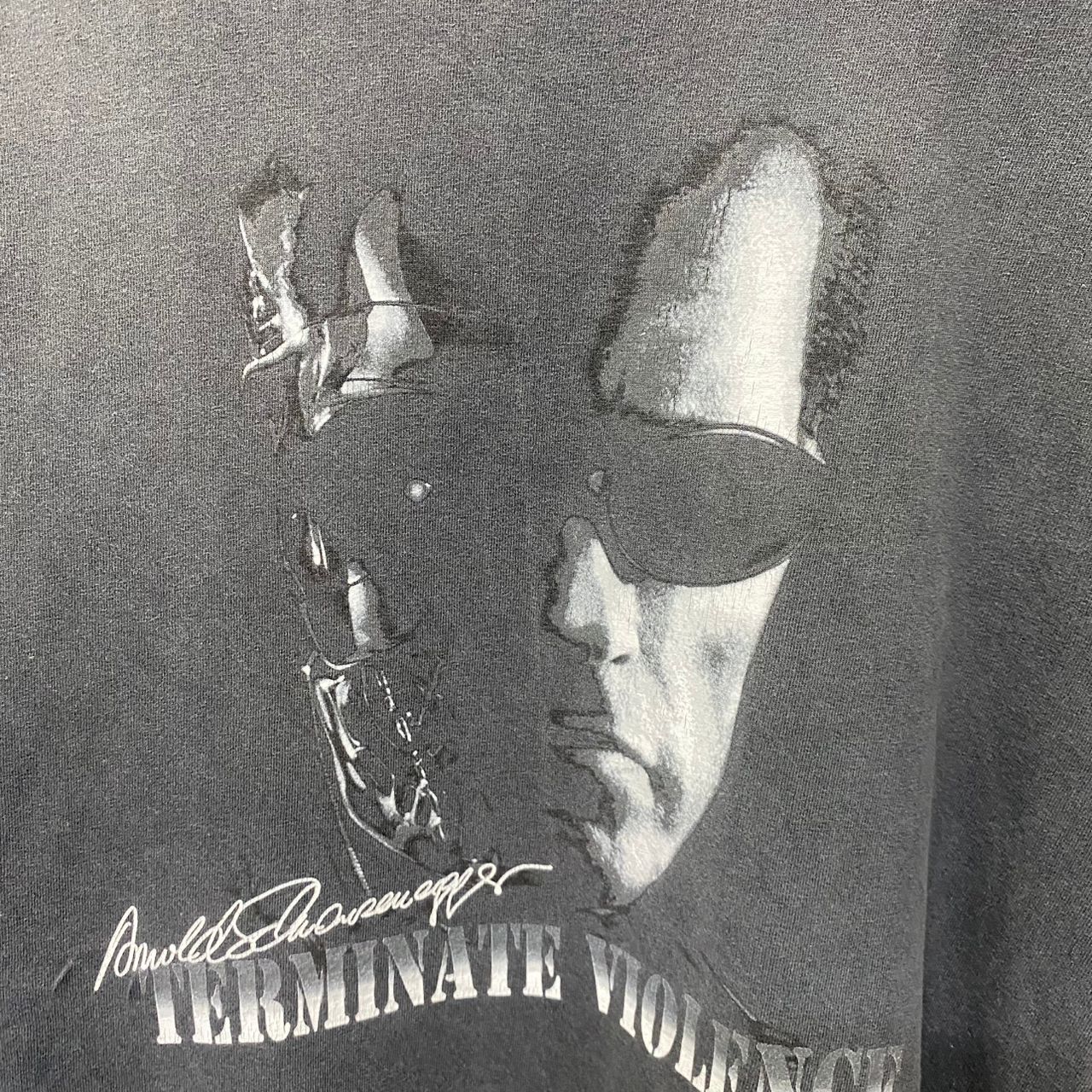 Vintage Vintage Terminator Violence Movie Promo Tshirt Size US L / EU 52-54 / 3 - 3 Thumbnail