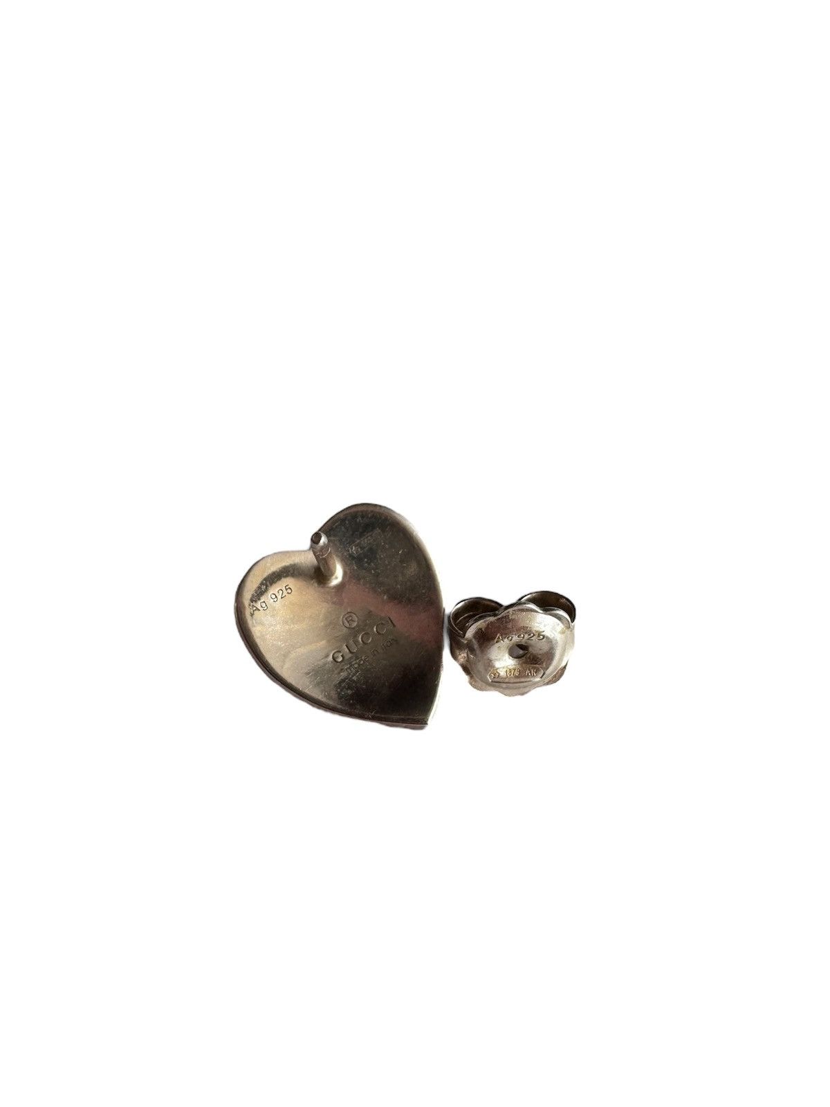 Gucci Gucci red heart earrings Size ONE SIZE - 2 Thumbnail