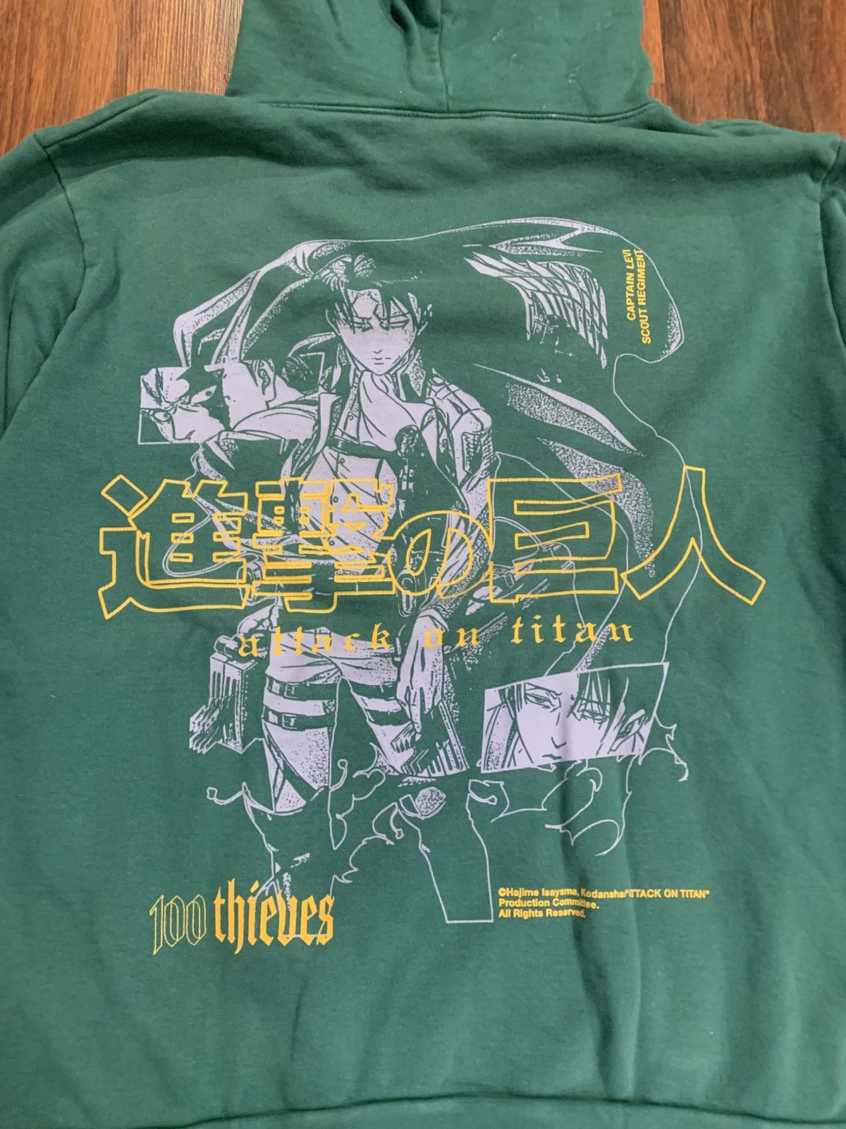 100 Thieves 100 Thieves Attack On Titan Hoodie Size US XXL / EU 58 / 5 - 3 Thumbnail