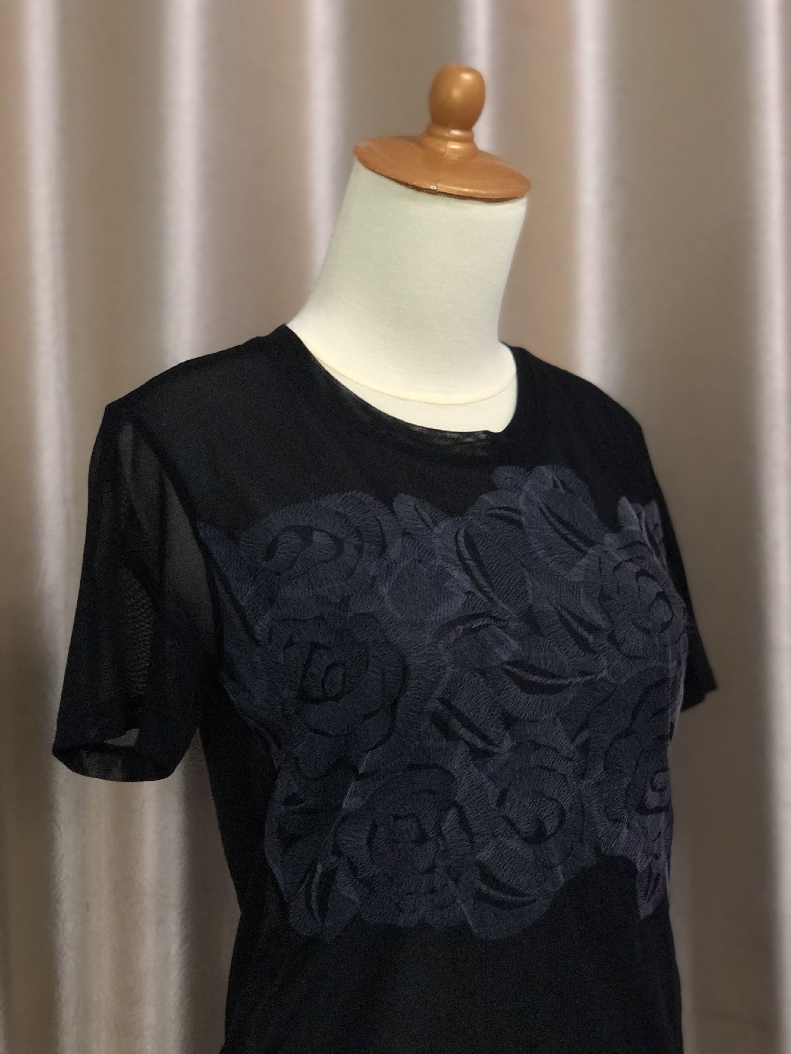 Issey Miyake Issey Miyake Floral Mesh Blouses Size XS / US 0-2 / IT 36-38 - 4 Thumbnail