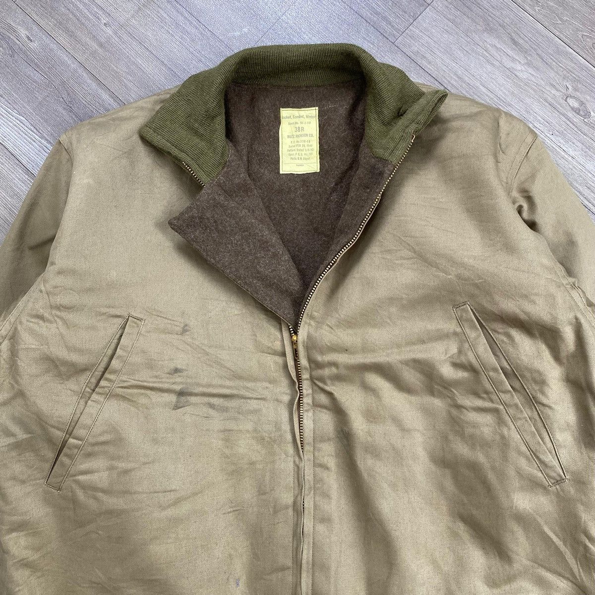 Buzz Rickson's 90s Vintage United Carr by Buzz Rickson Military Deck Jacket Size US L / EU 52-54 / 3 - 2 Thumbnail