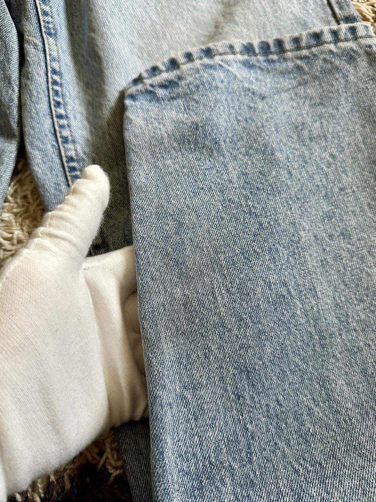 Jean × Lee × Vintage VNTG Lee Denim Jeans Made In USA Streetwear Y2K Rare 90s Size US 31 - 9 Thumbnail
