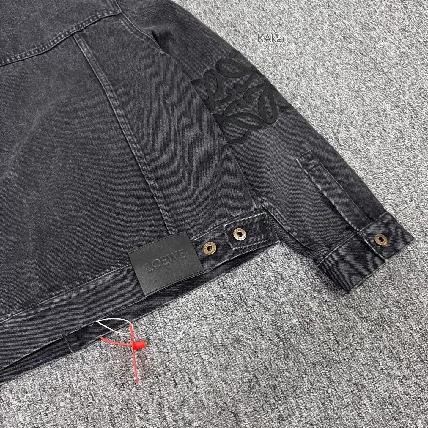Loewe Black Denim Jacket with Button Front Size US M / EU 48-50 / 2 - 6 Thumbnail