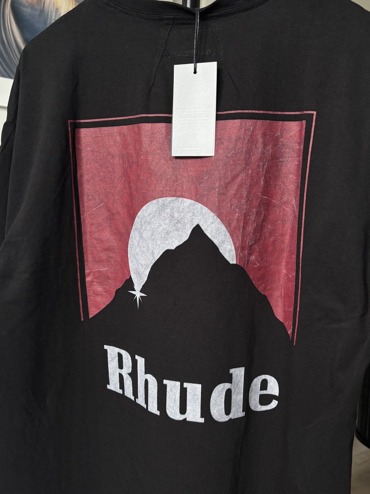 Rhude 🌕 RHUDE | MOONLIGHT RED LOGO GRAPHIC TEE Size US XL / EU 56 / 4 - 4 Thumbnail
