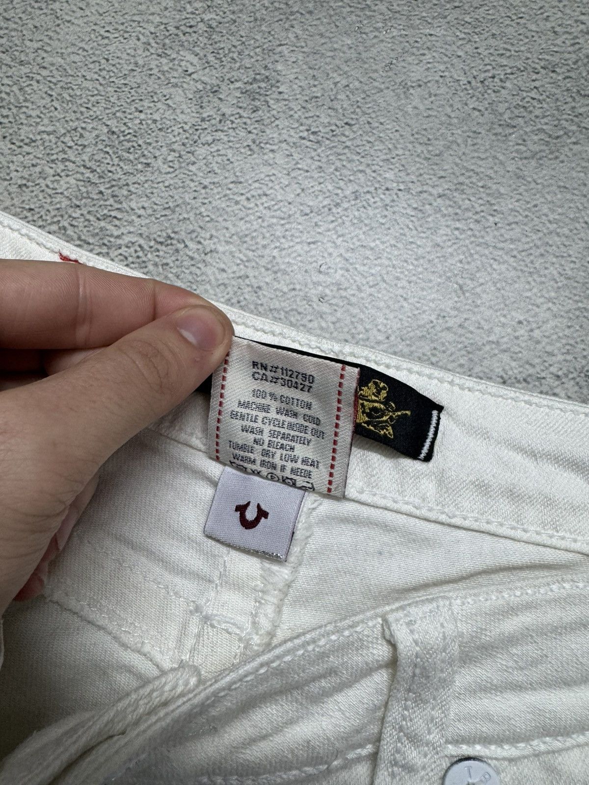 True Religion Vintage Y2k True Religion 🤍 USA Denim Jeans 90’s Size 34" / US 12 / IT 48 - 19 Thumbnail