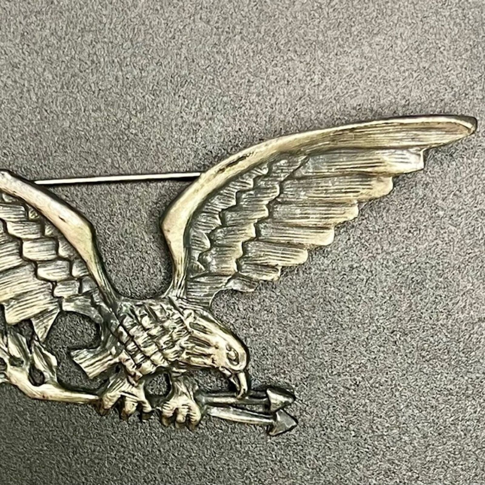 & Other Stories Freedom Eagle, Silvertone, 3” x 1.5”, Size ONE SIZE - 3 Thumbnail