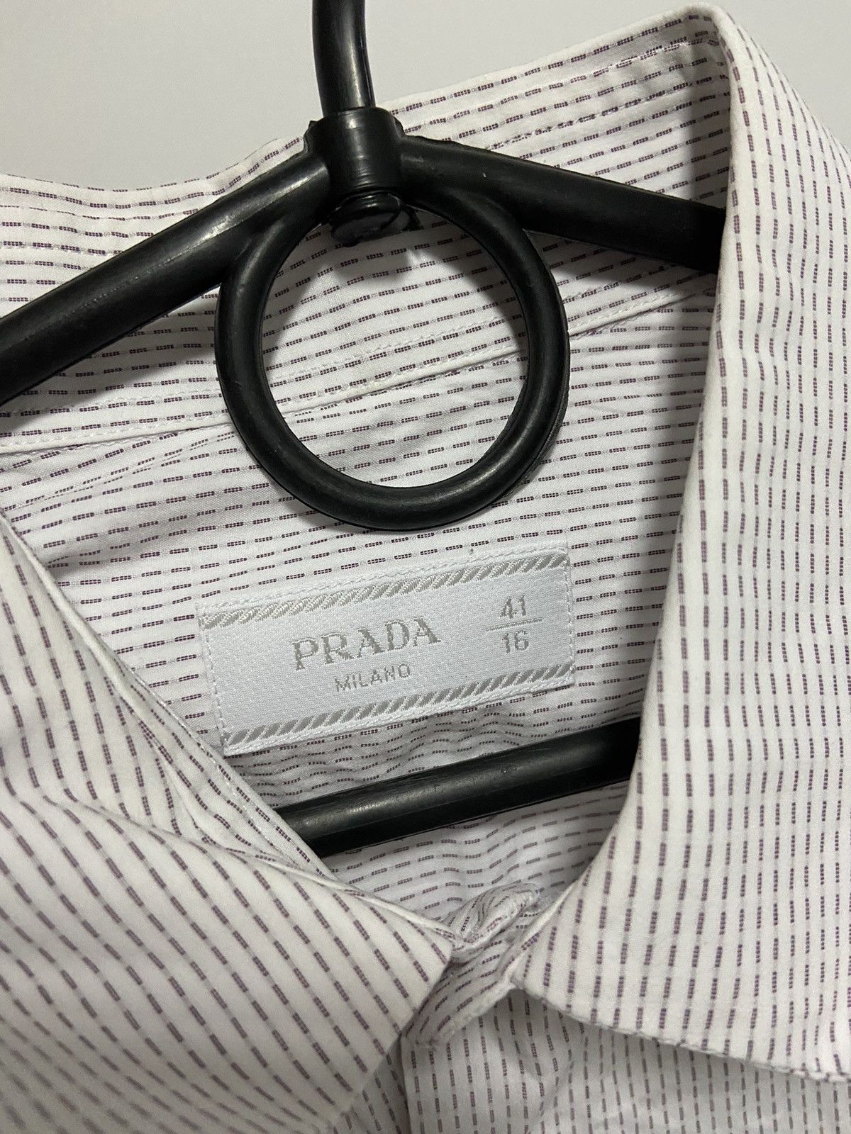Prada × Vintage Prada Vintage Buttons White Classic luxury shirts Size US L / EU 52-54 / 3 - 6 Thumbnail
