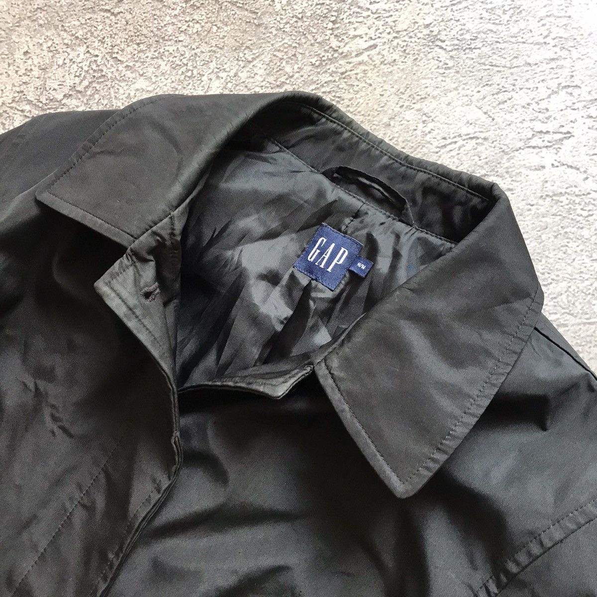 Vintage Vintage Gap Black Parka Coach Jacket Streetwear 90s Boxy M Size US M / EU 48-50 / 2 - 4 Thumbnail