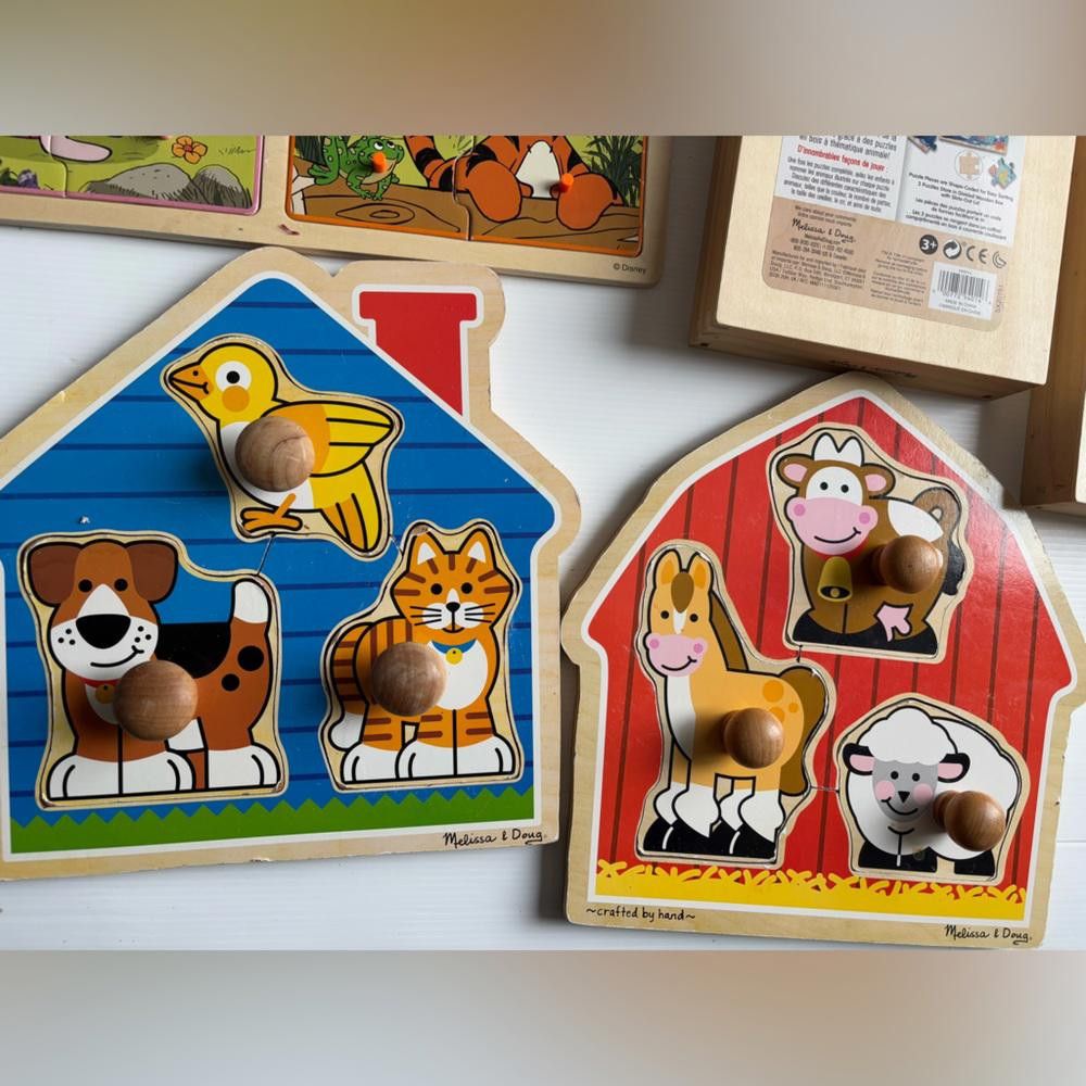 Designer Melissa & Doug Wooden Toy Lot Size ONE SIZE - 7 Thumbnail