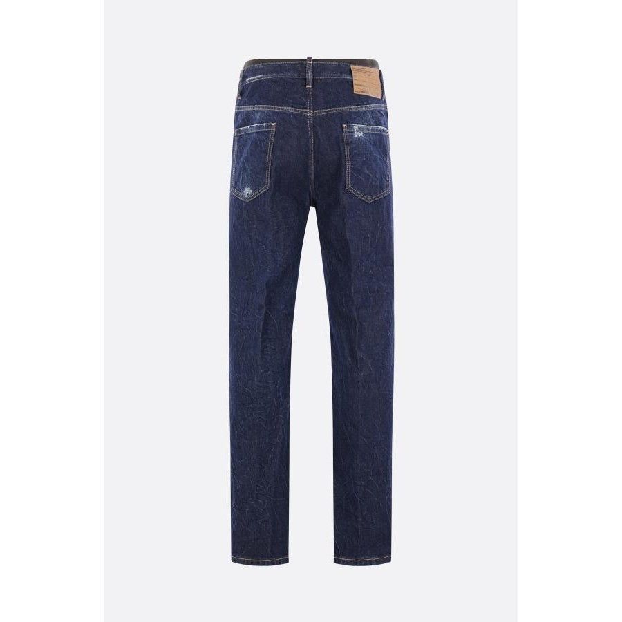 Dsquared2 DSQUARED2 642 Blue Distressed Denim Jeans New & Authentic (M Size US 36 / EU 52 - 2 Thumbnail