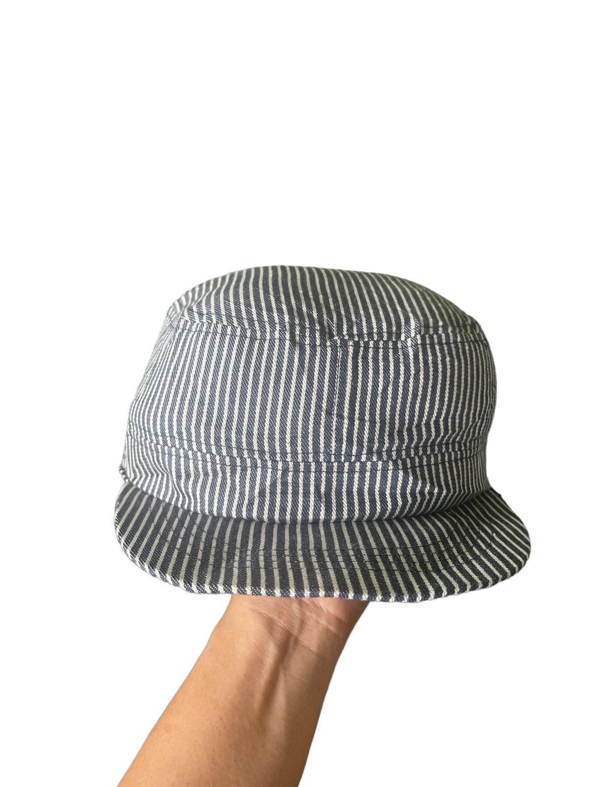 Japanese Brand Vintage Bonmax Hickory Workers Cap Size ONE SIZE - 5 Thumbnail