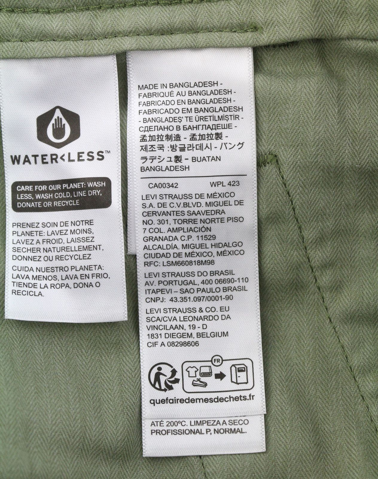 Levi's XX CHINO W29/L32 Khaki Standard Fit Trousers 87048 Size US 29 - 6 Thumbnail