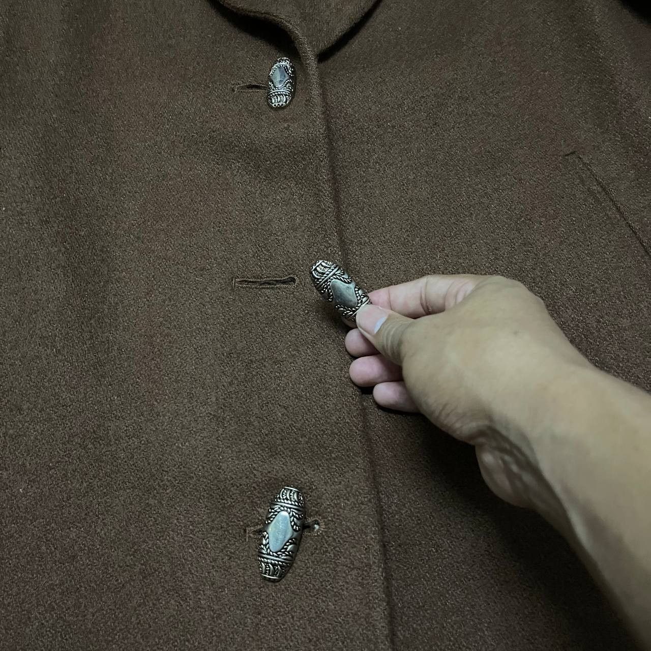 Adolfo Dominguez Adolfo Dominguez Wool Long Coat Size L / US 10 / IT 46 - 5 Thumbnail