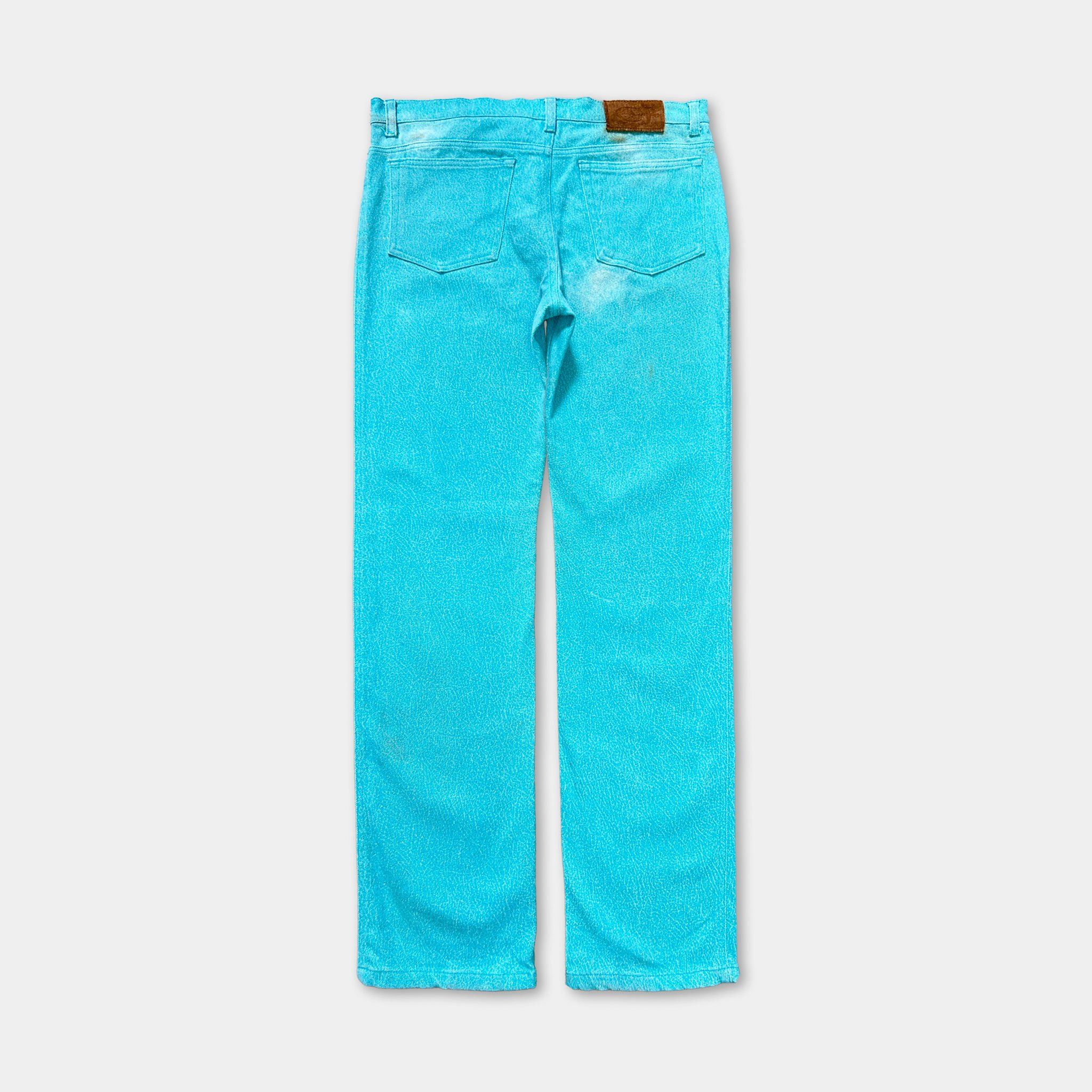 Roberto Cavalli Cavalli Glitter Teal Jeans Size 32" / US 10 / IT 46 - 5 Thumbnail