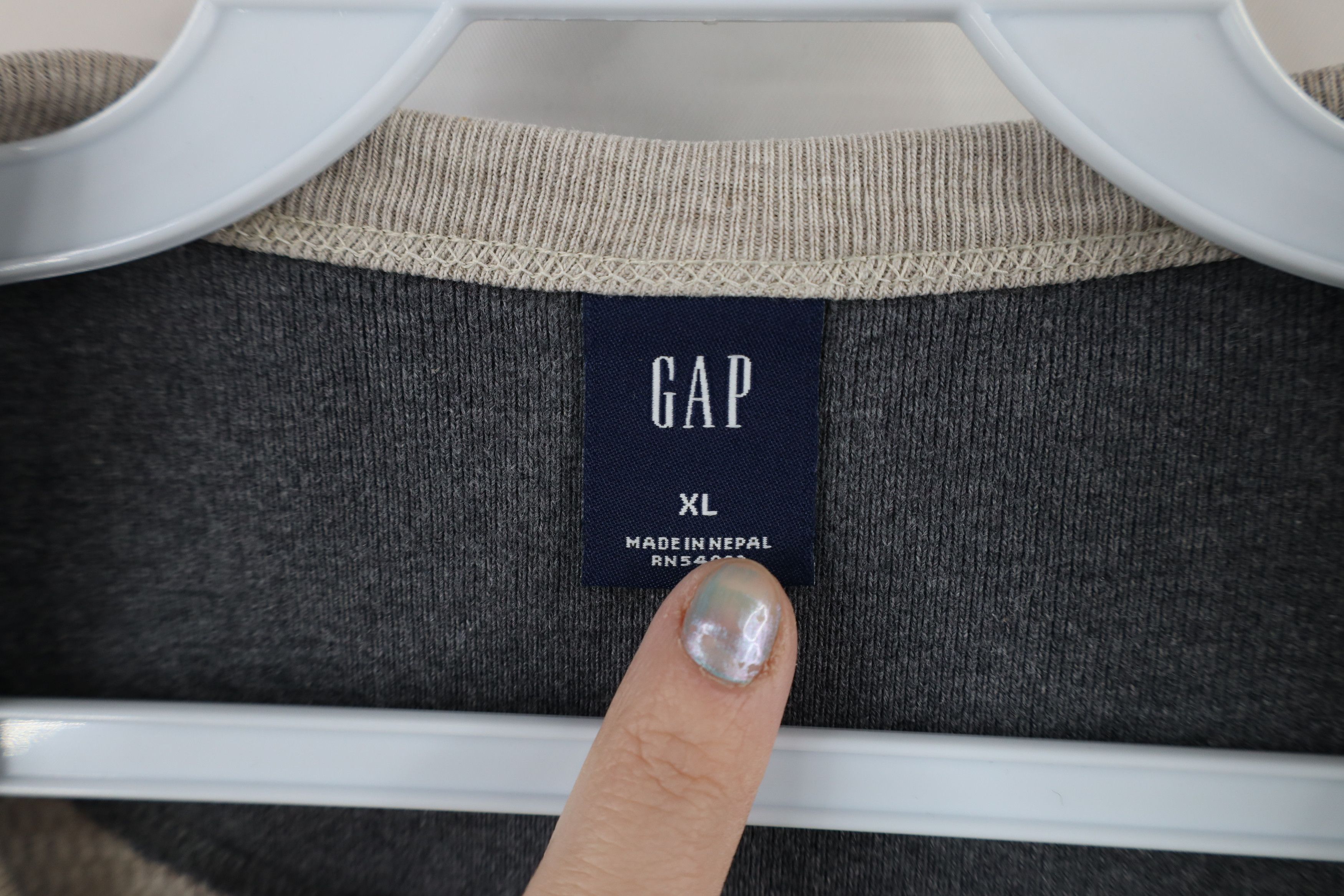 Gap Vintage Gap Heavyweight Thermal Waffle Knit T-Shirt Beige Size US XL / EU 56 / 4 - 5 Thumbnail