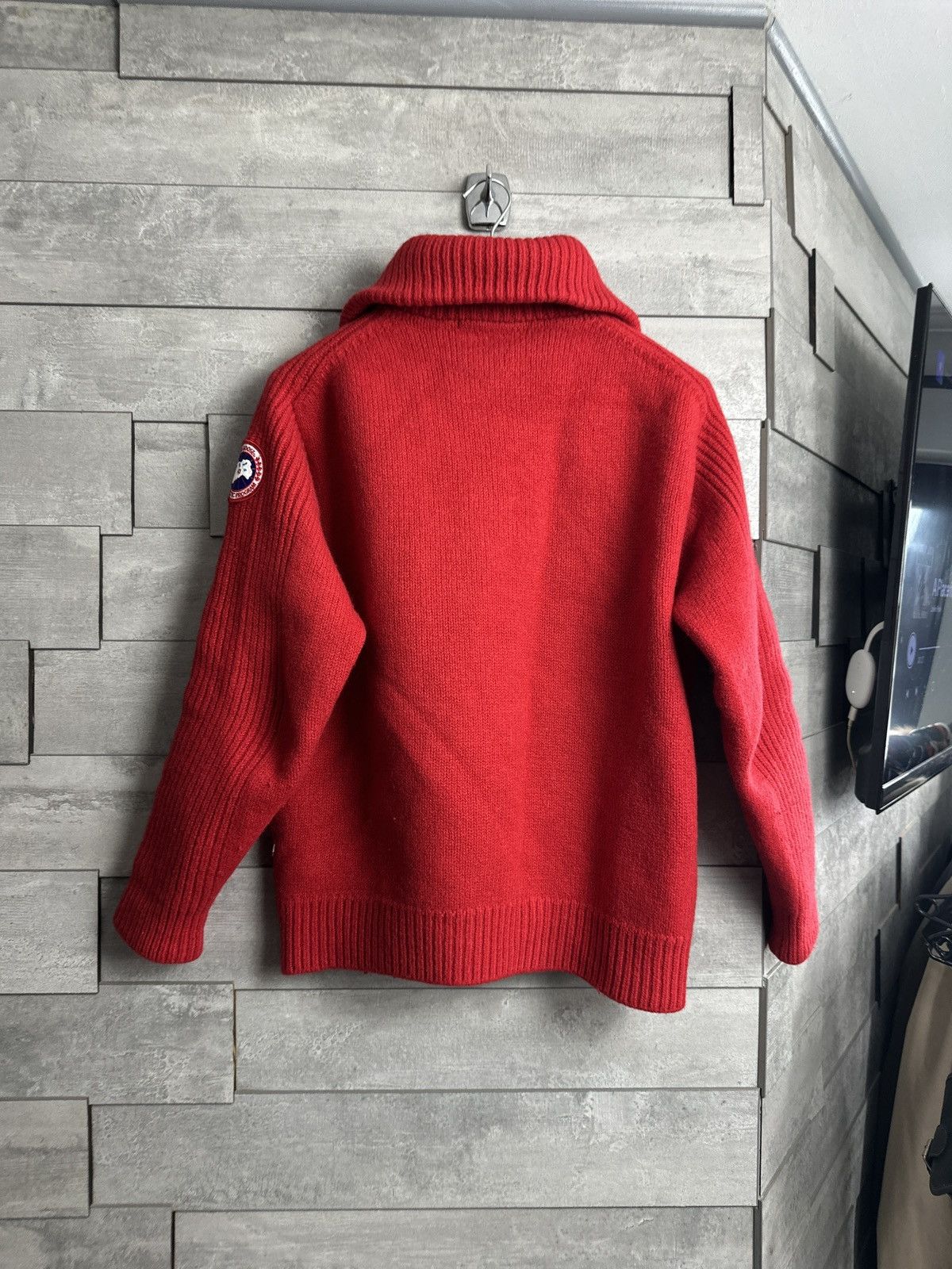 Canada Goose Canada Goose Heavy Knit 1/4Zip Sweater Size US XL / EU 56 / 4 - 2 Thumbnail
