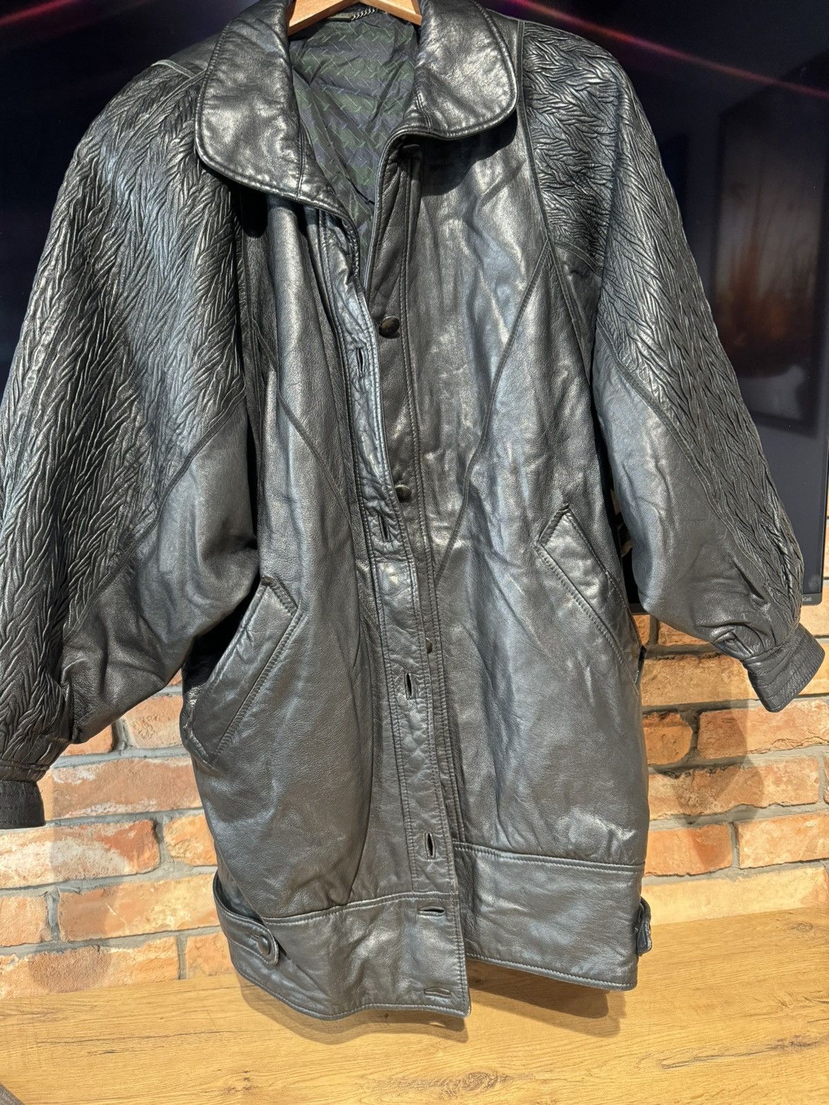Vintage Natural leather jacket Size XL / US 12-14 / IT 48-50 - 3 Thumbnail