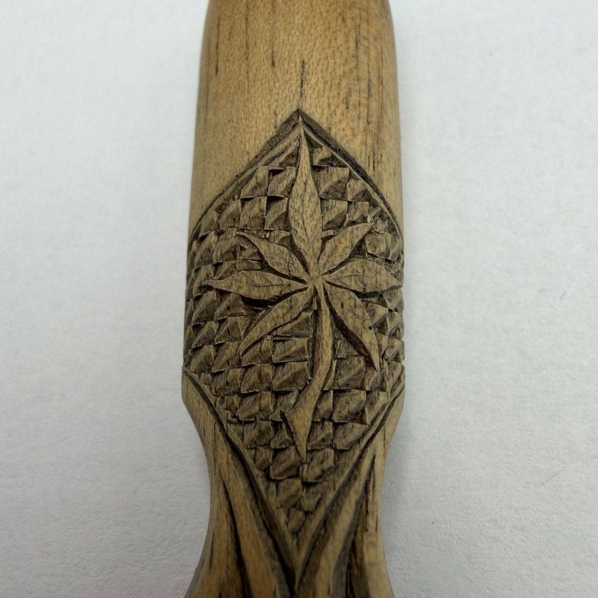 Vintage Vintage Pipe Hutsul Carved Wooden Holder With Leather Case Size ONE SIZE - 6 Thumbnail