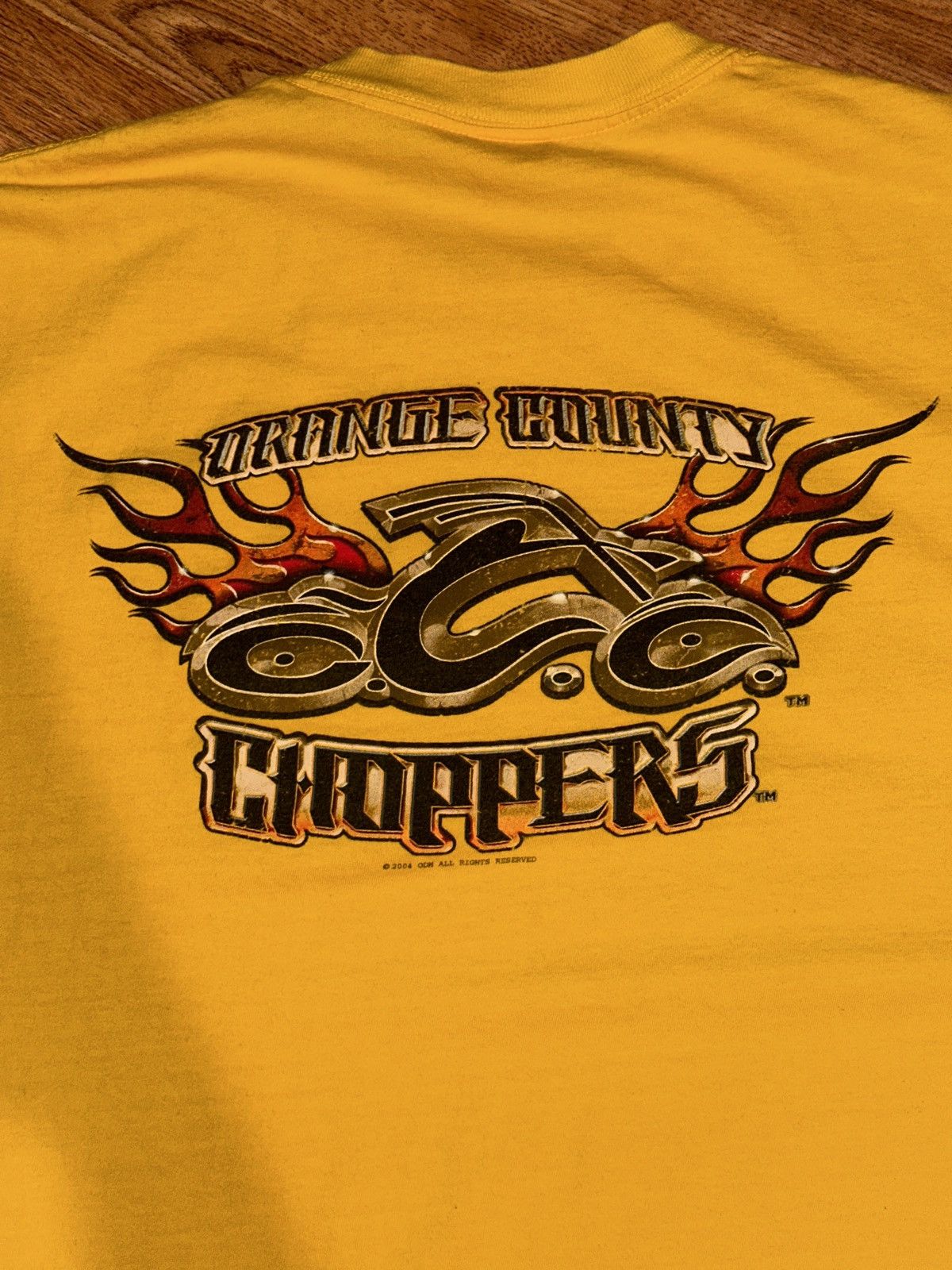 Vintage VTG Y2K 2000s OCC Orange County Choppers Yellow Tee 2XL Size US XXL / EU 58 / 5 - 7 Thumbnail