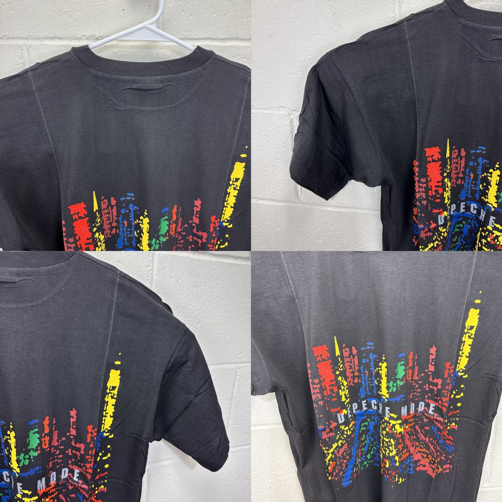 Vintage VINTAGE Depeche Mode T Shirt XL 80s Tour Deadstock Rare Take Time Black Cotton Unisex Graphic Tee 1980s Mens Womens Size US XL / EU 56 / 4 - 9 Thumbnail