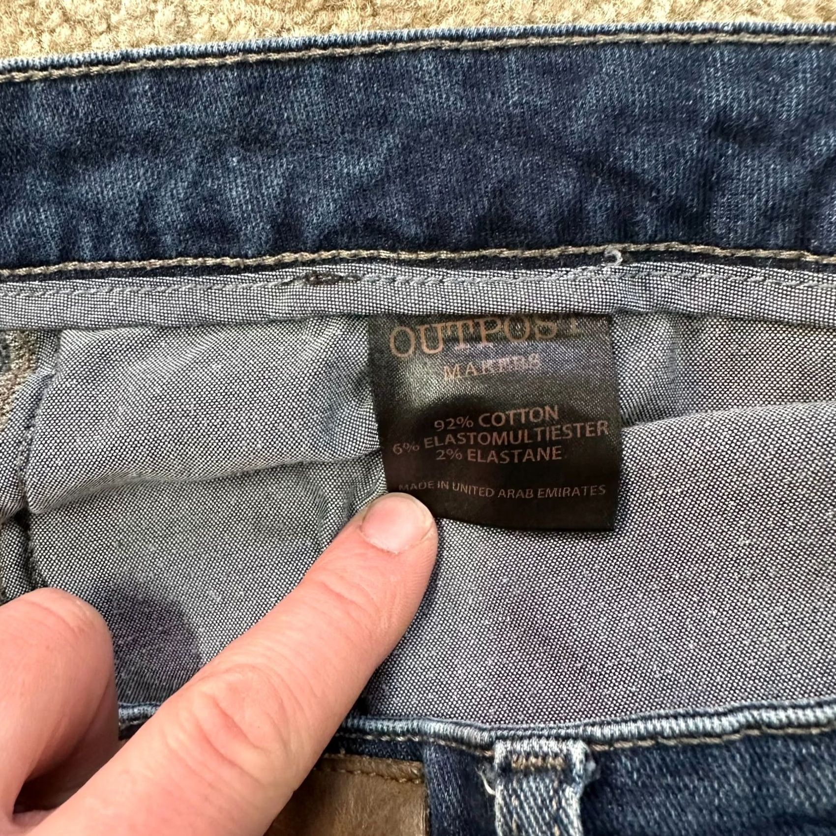 Vintage Outpost Makers Relaxed Straight Jeans Men’s 33x32 Denim Blue Size US 33 - 4 Thumbnail