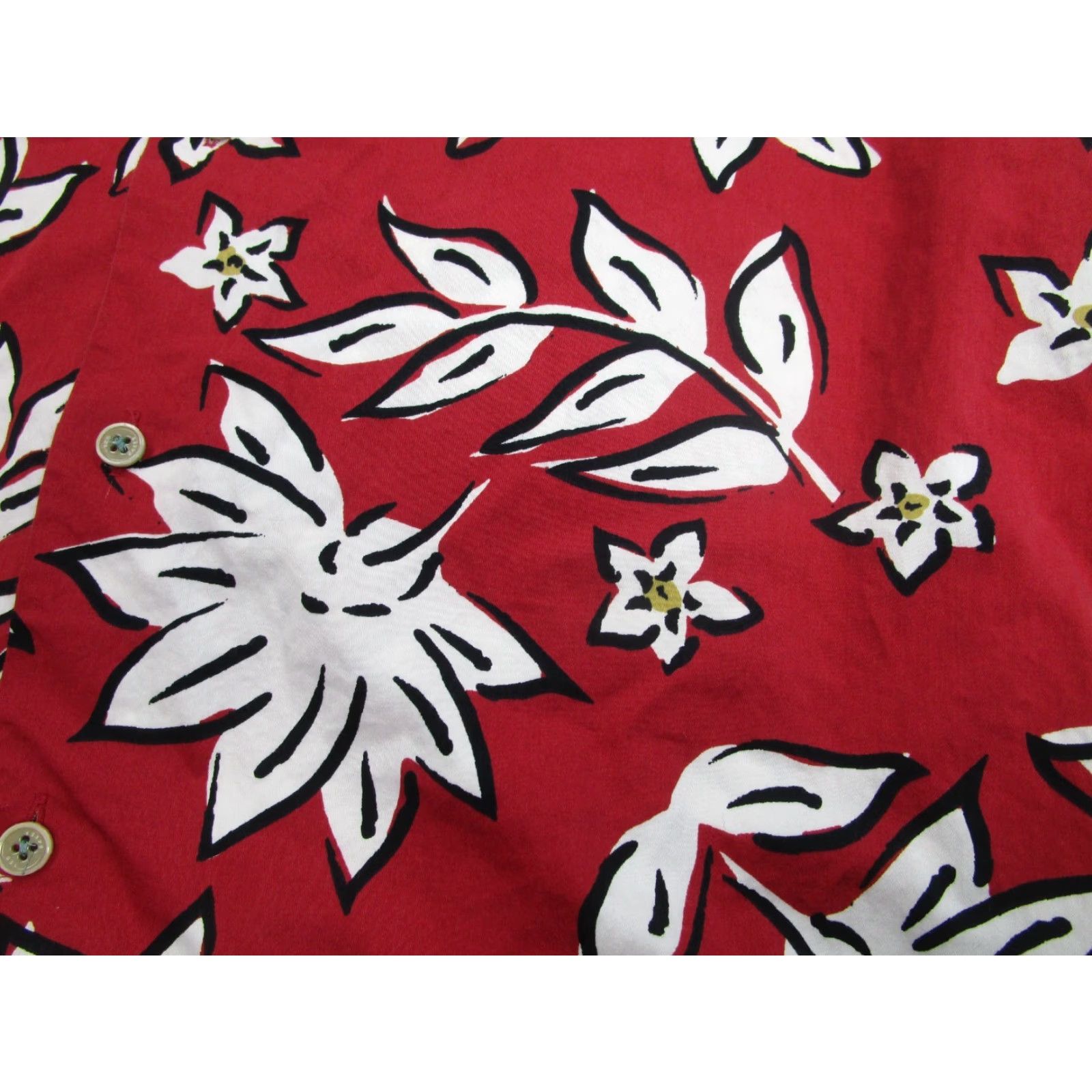 Ted Baker Ted Baker Shirt Mens M 4 Medium Red White Floral Hawaiian Button Up Resort Beach Size US M / EU 48-50 / 2 - 3 Thumbnail