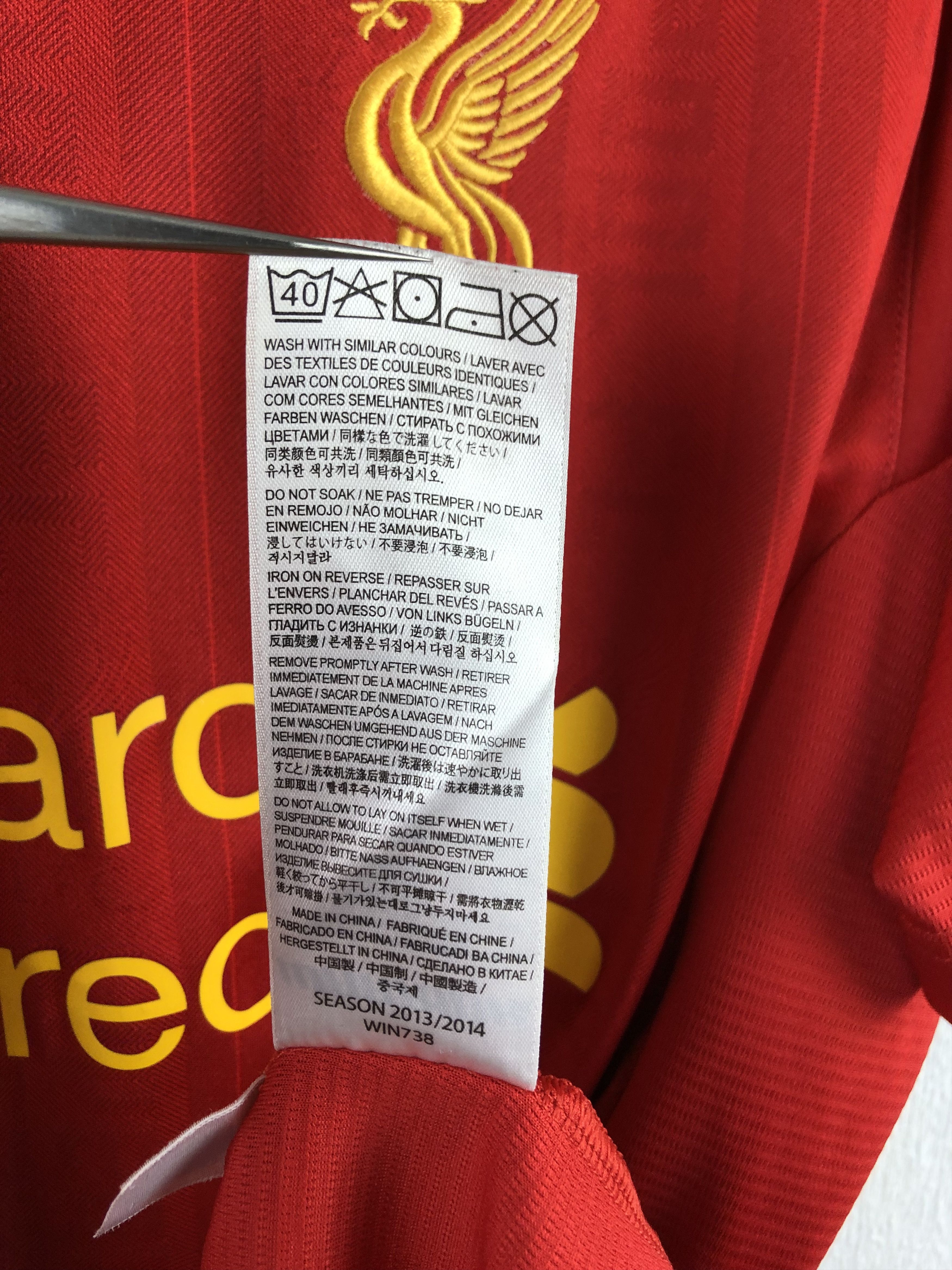 Other Liverpool Home football shirt 2013 Soccer #29 Borini Jersey Size US M / EU 48-50 / 2 - 13 Thumbnail