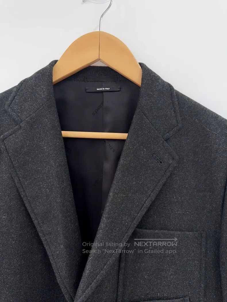 Hermes Hermes Black Woolen Men's Suit Jacket Size 48R - 7 Thumbnail