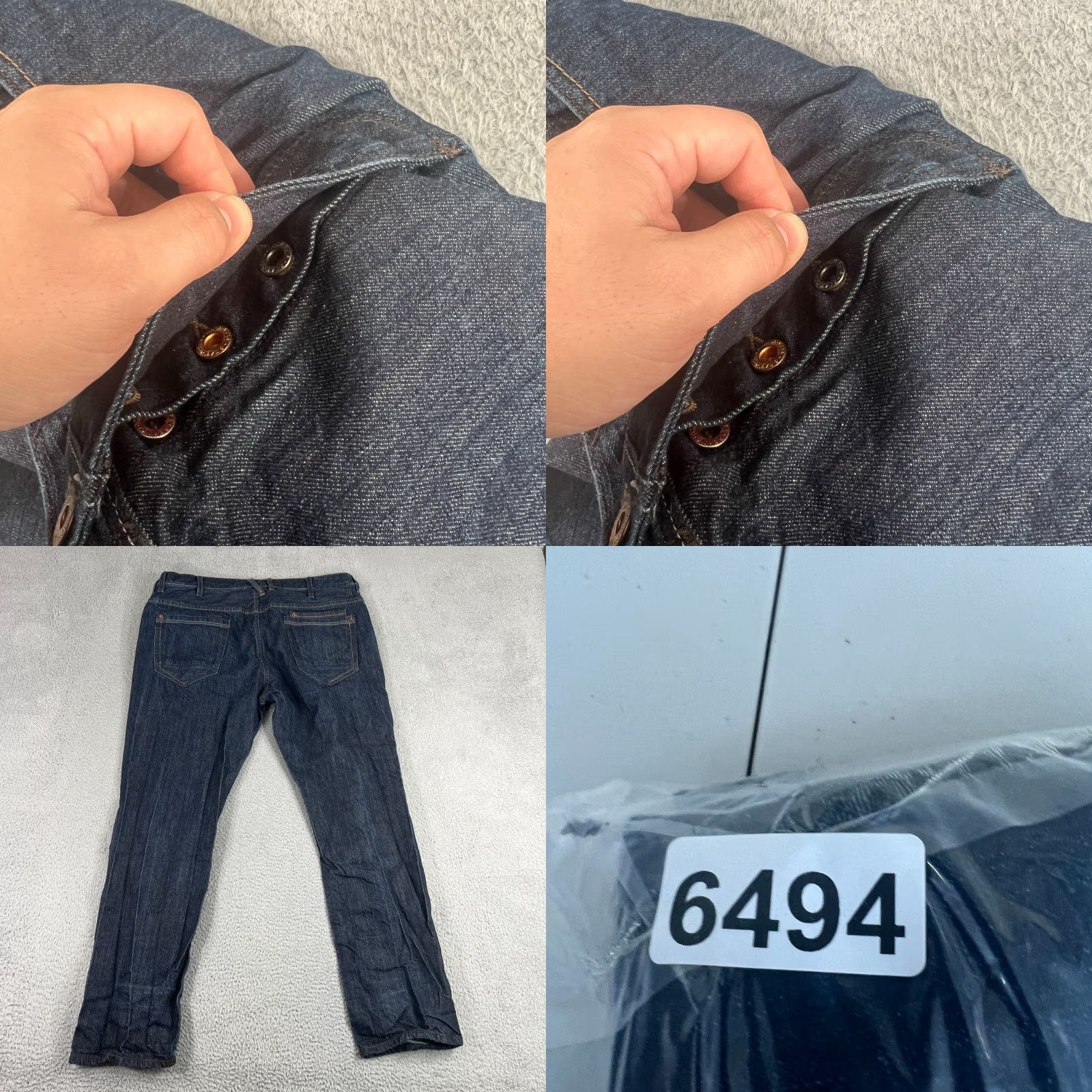 Sean John VINTAGE Sean John Mens Jeans 40x32 Dark Blue Denim Straight Fit Pockets Casual Button Fly Size US 40 / EU 56 - 8 Thumbnail