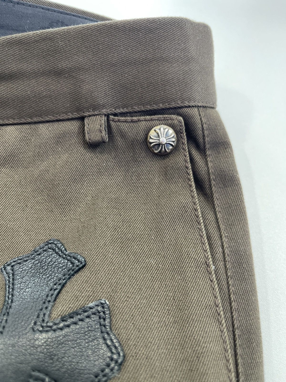 Chrome Hearts Chrome Hearts Brown black/cheetah patch Flooded Chino Size US 34 / EU 50 - 21 Thumbnail