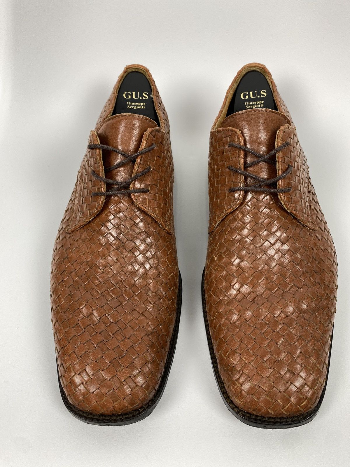 Other Gran Ducato Italy Woven Derby Shoes Genuine Leather size 46 Size US 12 / EU 45 - 2 Thumbnail