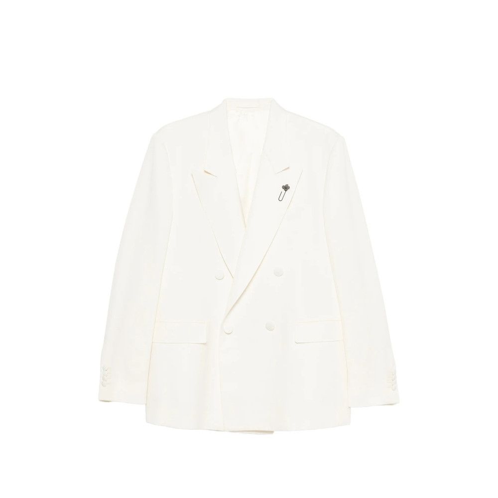 Lardini Lardini WHITE Jackets - Blazers Size US M / EU 48-50 / 2 - 1 Thumbnail