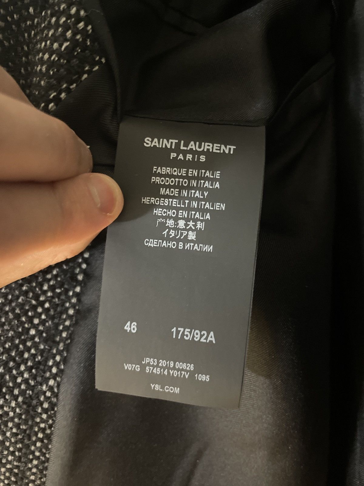 Saint Laurent Paris Saint laurent tweed “long” blazer Size 36R - 3 Thumbnail