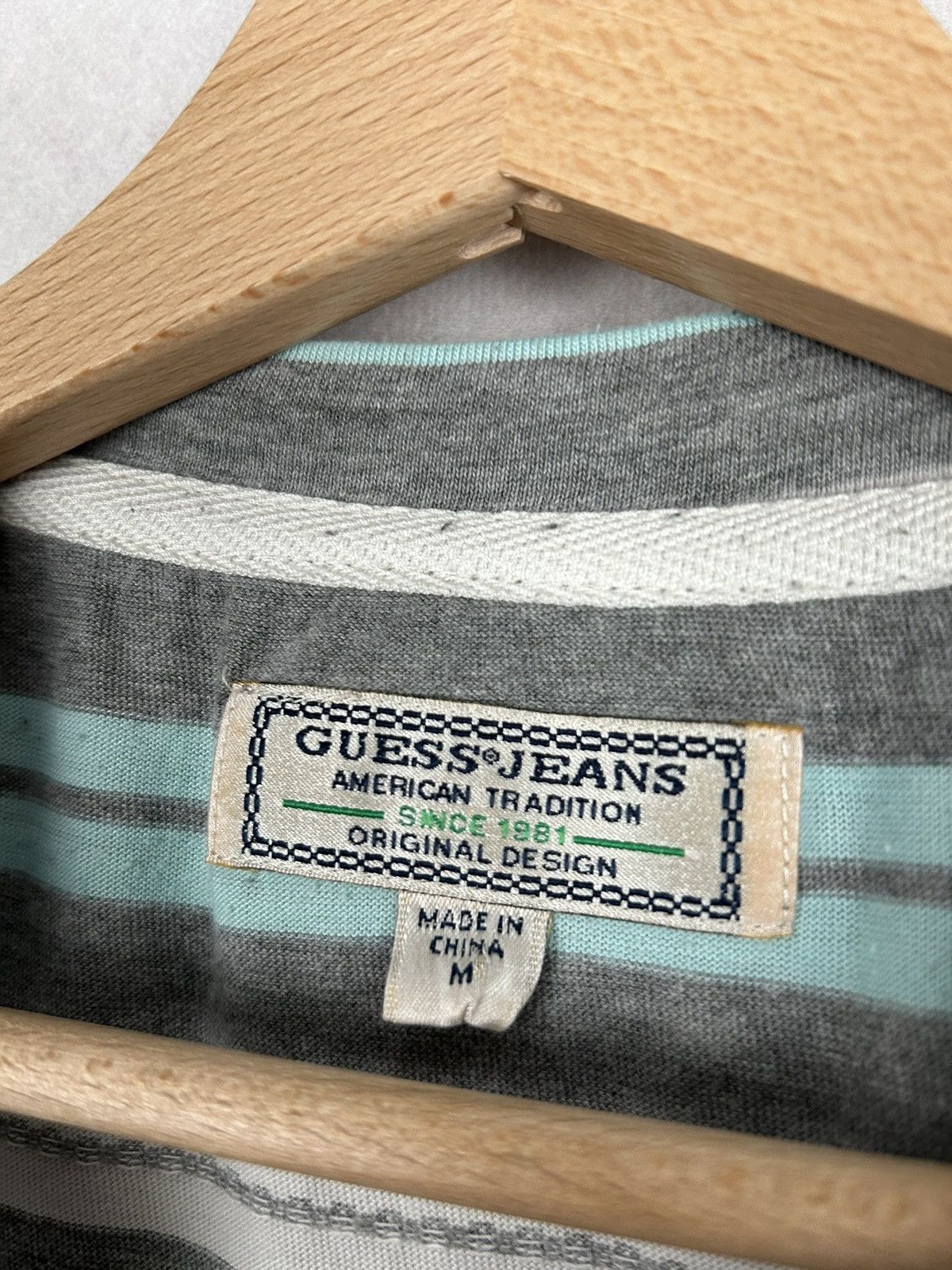 Guess Vintage Guess 90s Striped Tee Rare ASAP Rocky USA Rare Hype Size US M / EU 48-50 / 2 - 4 Thumbnail