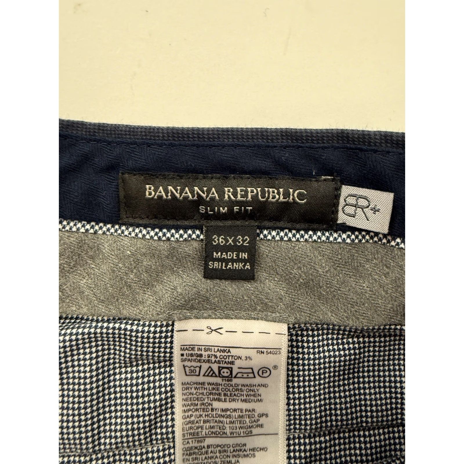 Banana Republic Banana Republic Pants Mens 36 Slim Fit Chino Stretch Flat Front Blue Casual Business Size US 36 / EU 52 - 2 Thumbnail