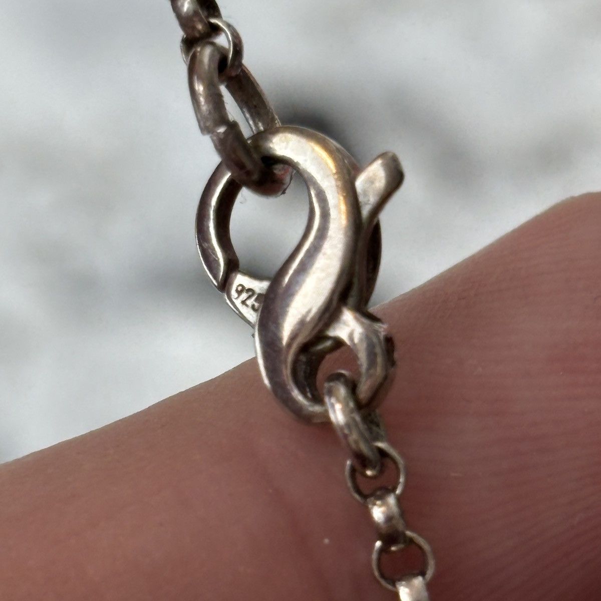 Sterling Silver Vintage Sterling Trilobite + Bone Pendant & Chain 925 Silver Size ONE SIZE - 10 Thumbnail